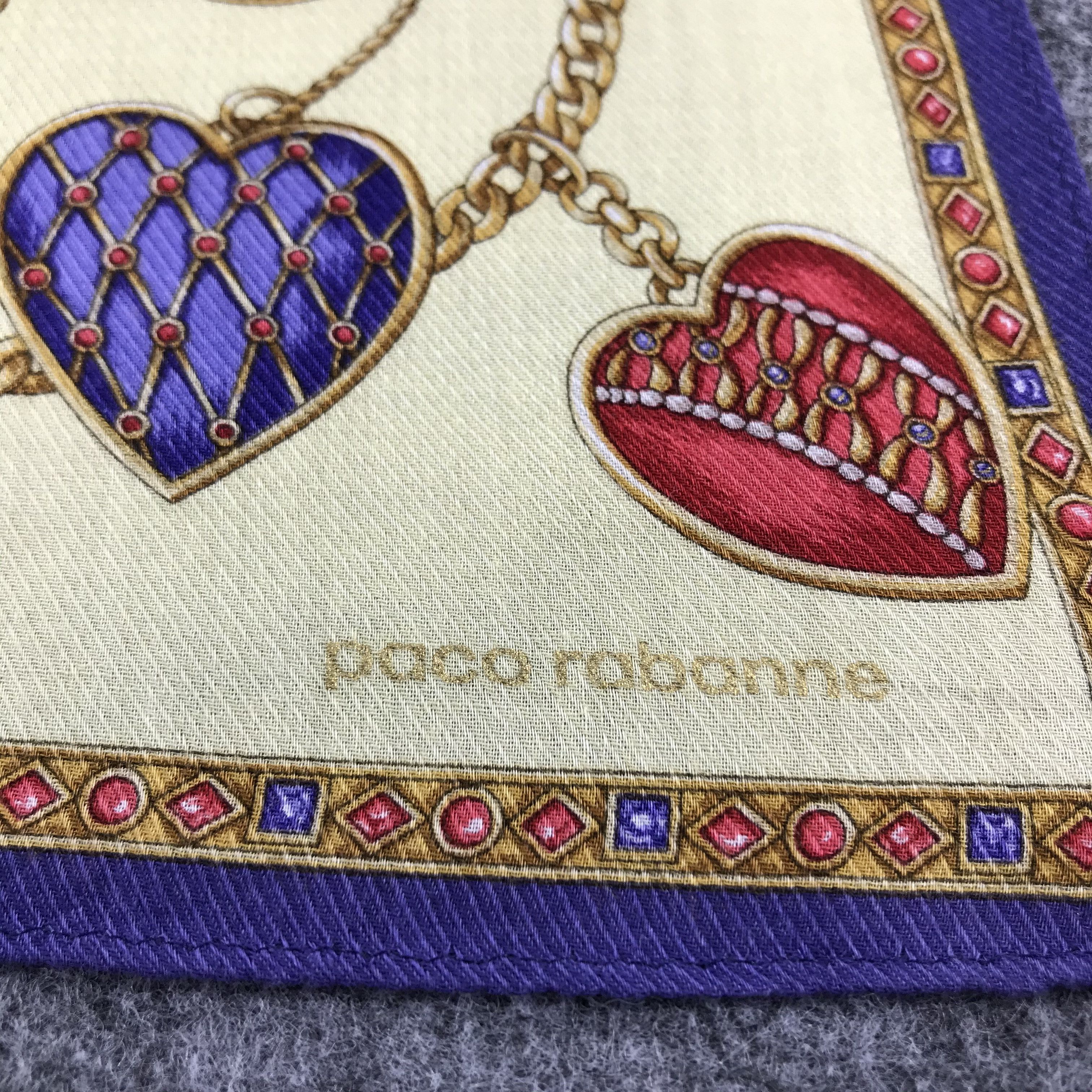 Japanese Brand Paco Rabanne Handkerchief Neckerchief Bandana H347 Size ONE SIZE - 4 Thumbnail