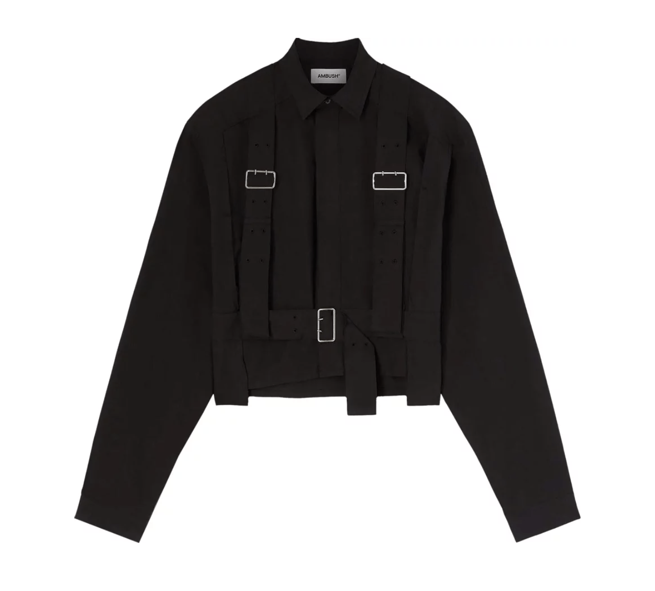 Ambush Design AMBUSH harness-detail cropped shirt Size US XXS / EU 40 - 1 Thumbnail