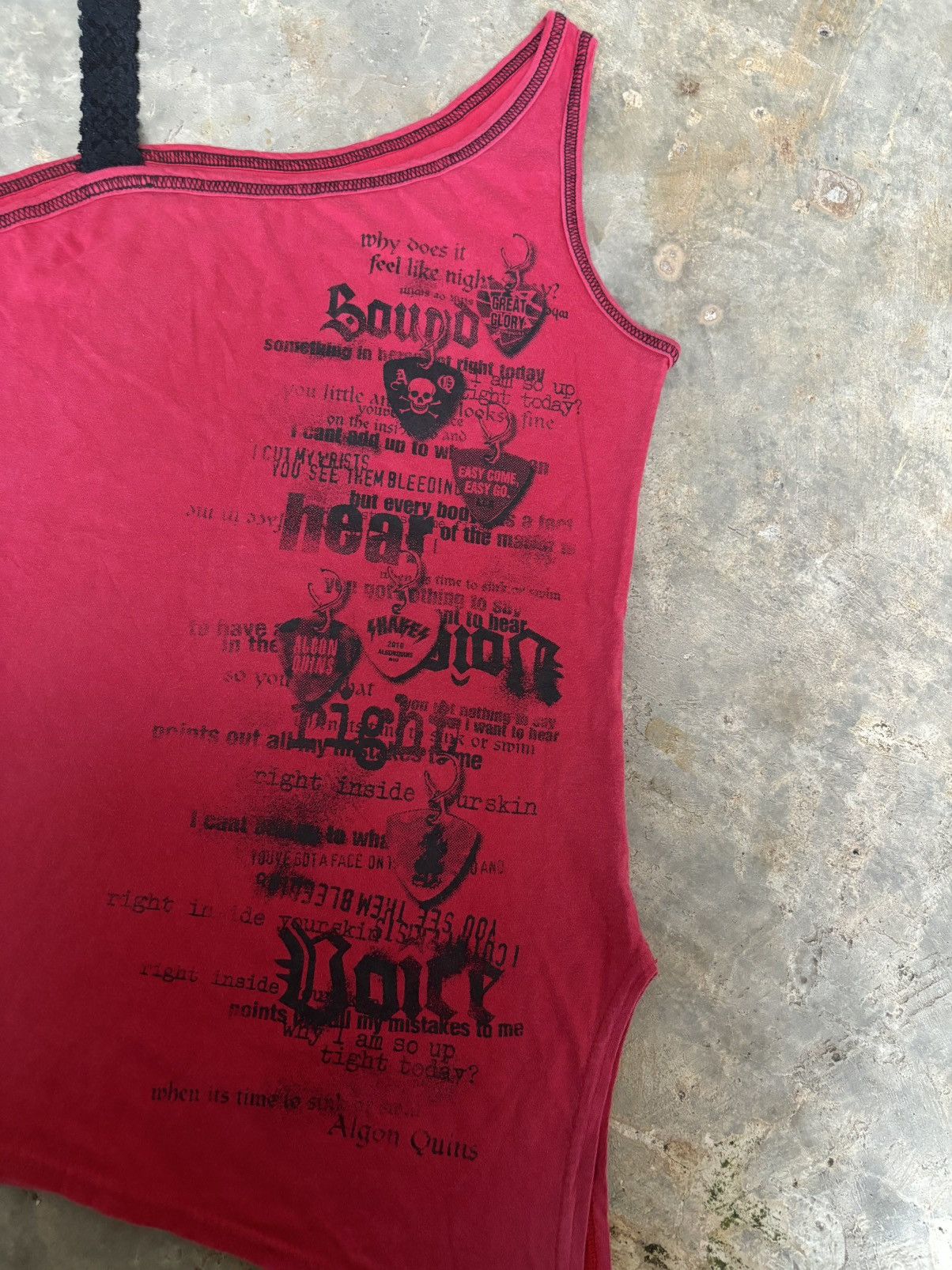 Hysteric Glamour Y2k Algoquins Sexy Punk Style Tank tops Size M / US 6-8 / IT 42-44 - 3 Thumbnail