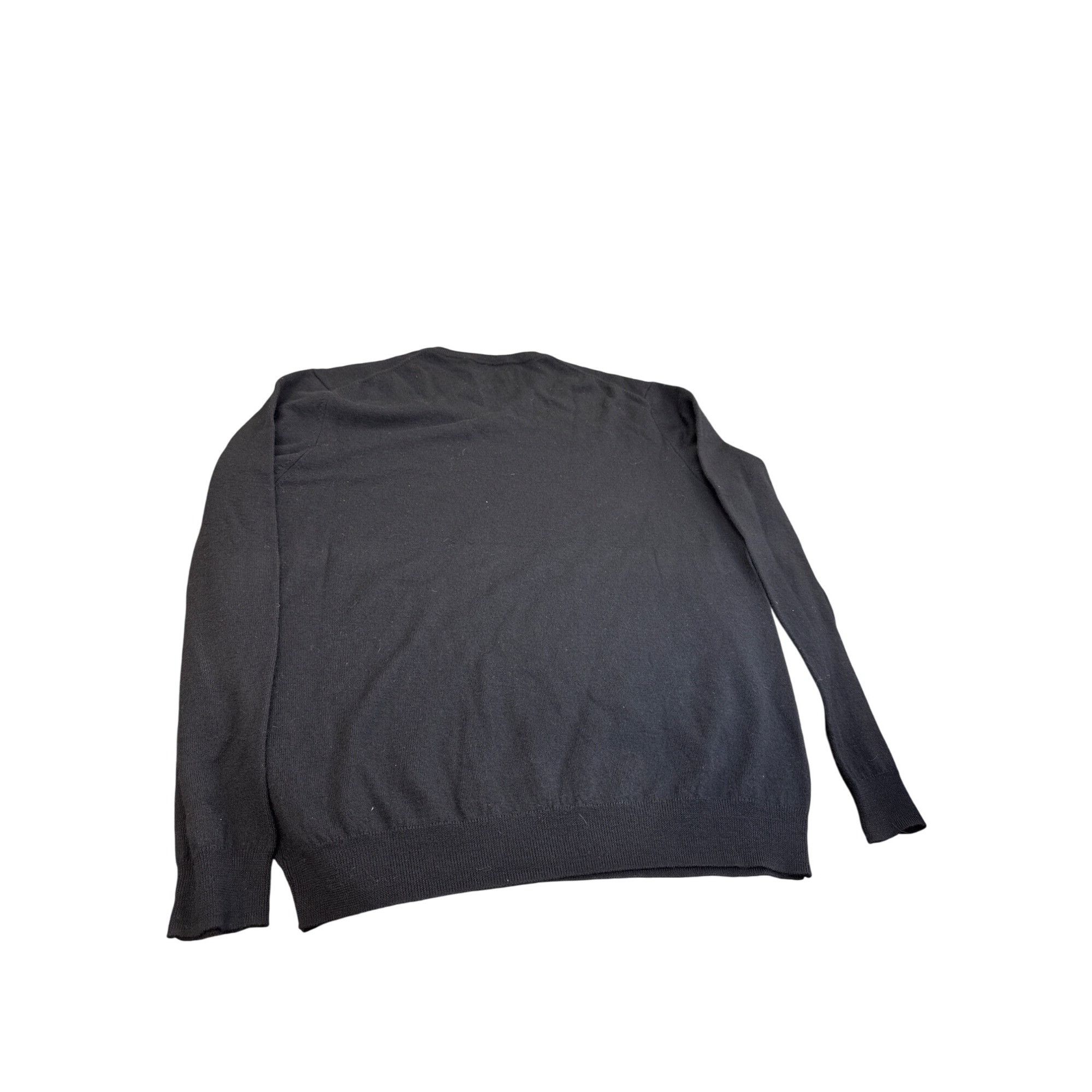 Calvin Klein Calvin Klein Mens Black Merino Wool V-Neck Sweater L/G SKU 7 Size US L / EU 52-54 / 3 - 10 Thumbnail
