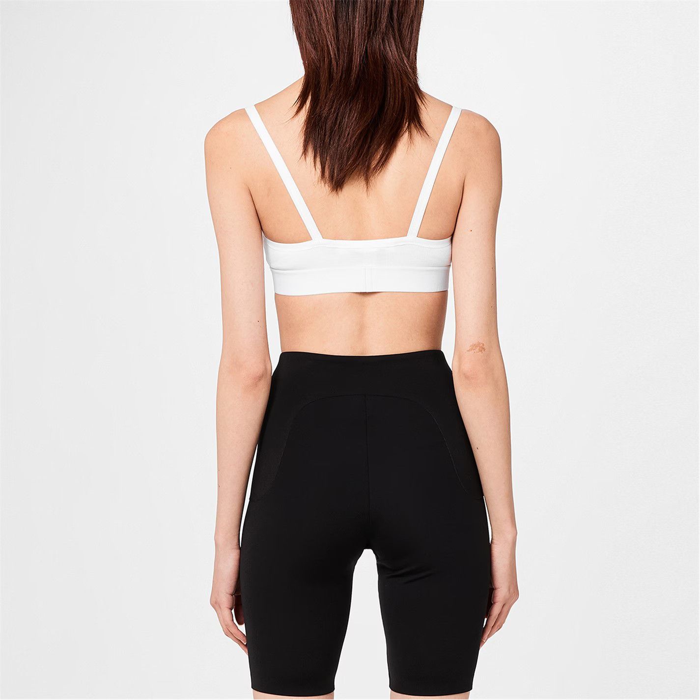 Off-White o1g2r1mq0225 Size: L / Helvetica Logo Basic Rib Bra in White Size ONE SIZE - 4 Thumbnail