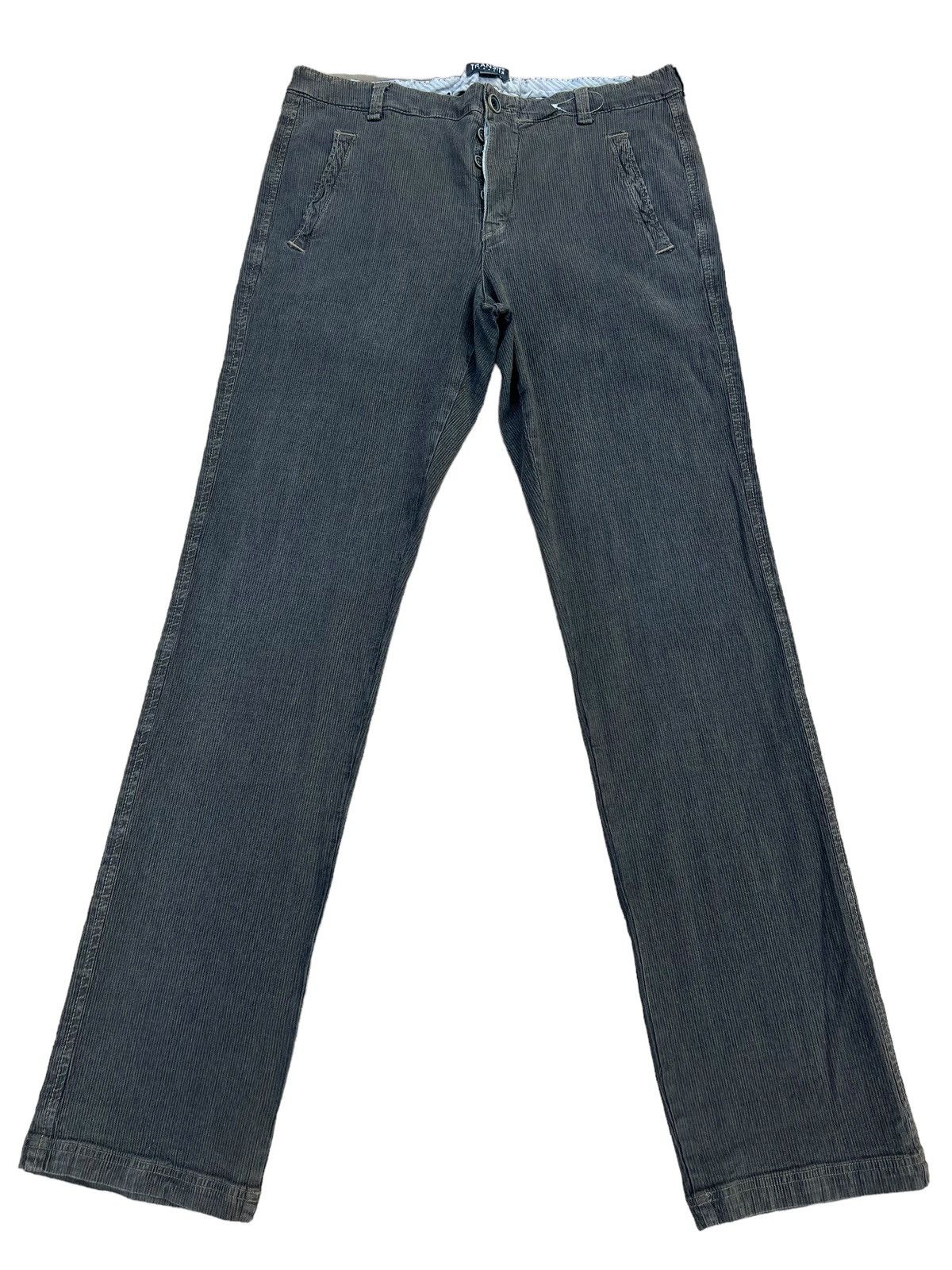 Transit Uomo Italy Stretchable Striped Corduroy Trouser Pant