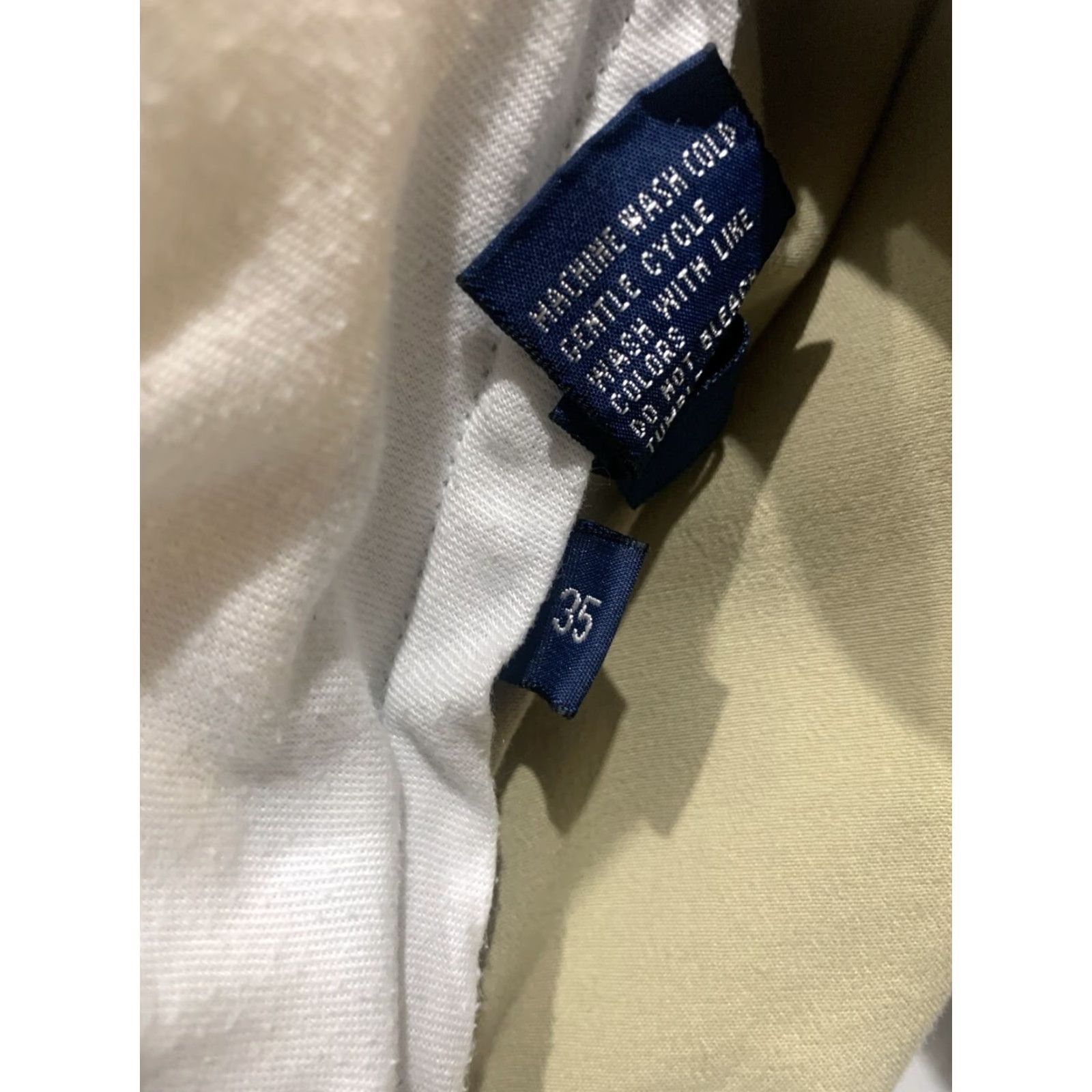 Polo Ralph Lauren VINTAGE Polo Ralph Lauren Golf Shorts Mens 35 Casual Chino Fold-Front Pleated Khaki 100% Cotton Size US S / EU 44-46 / 1 - 6 Thumbnail