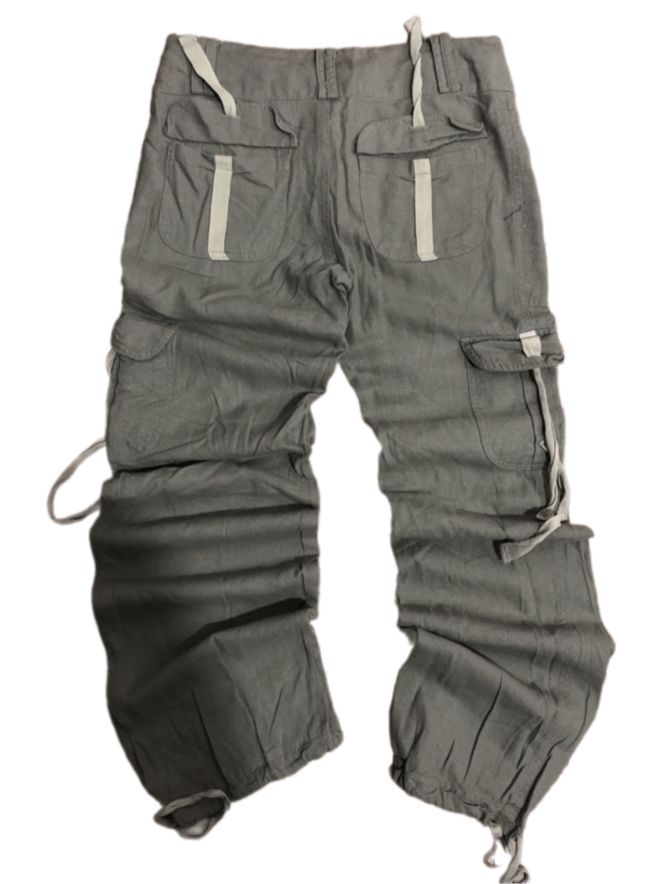 image of Avant Garde Washed Old Big Print Flare Jeans Retro in Khaki, Men's (Size 33)