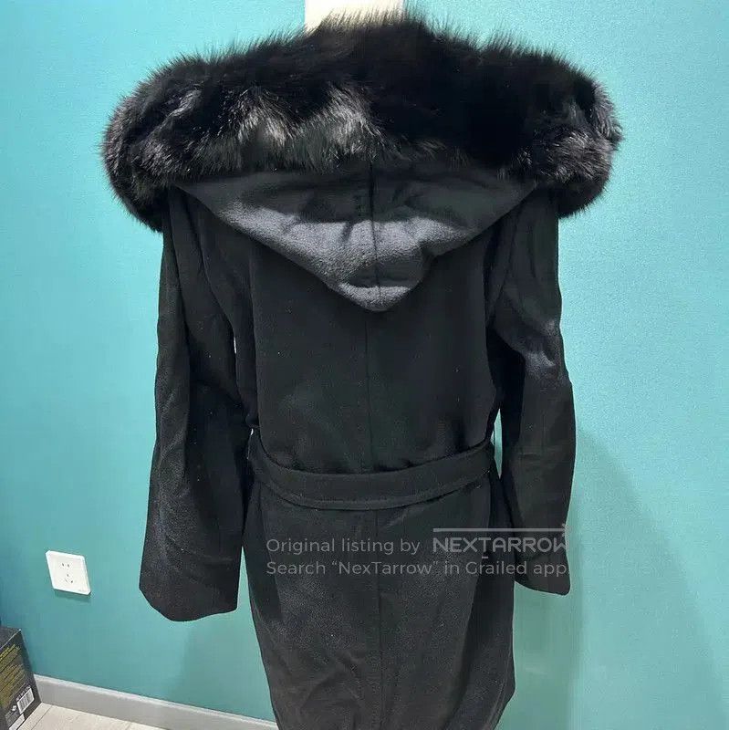 Max Mara MaxMara Black Cashmere Long Coat . Size S / US 4 / IT 40 - 1 Thumbnail