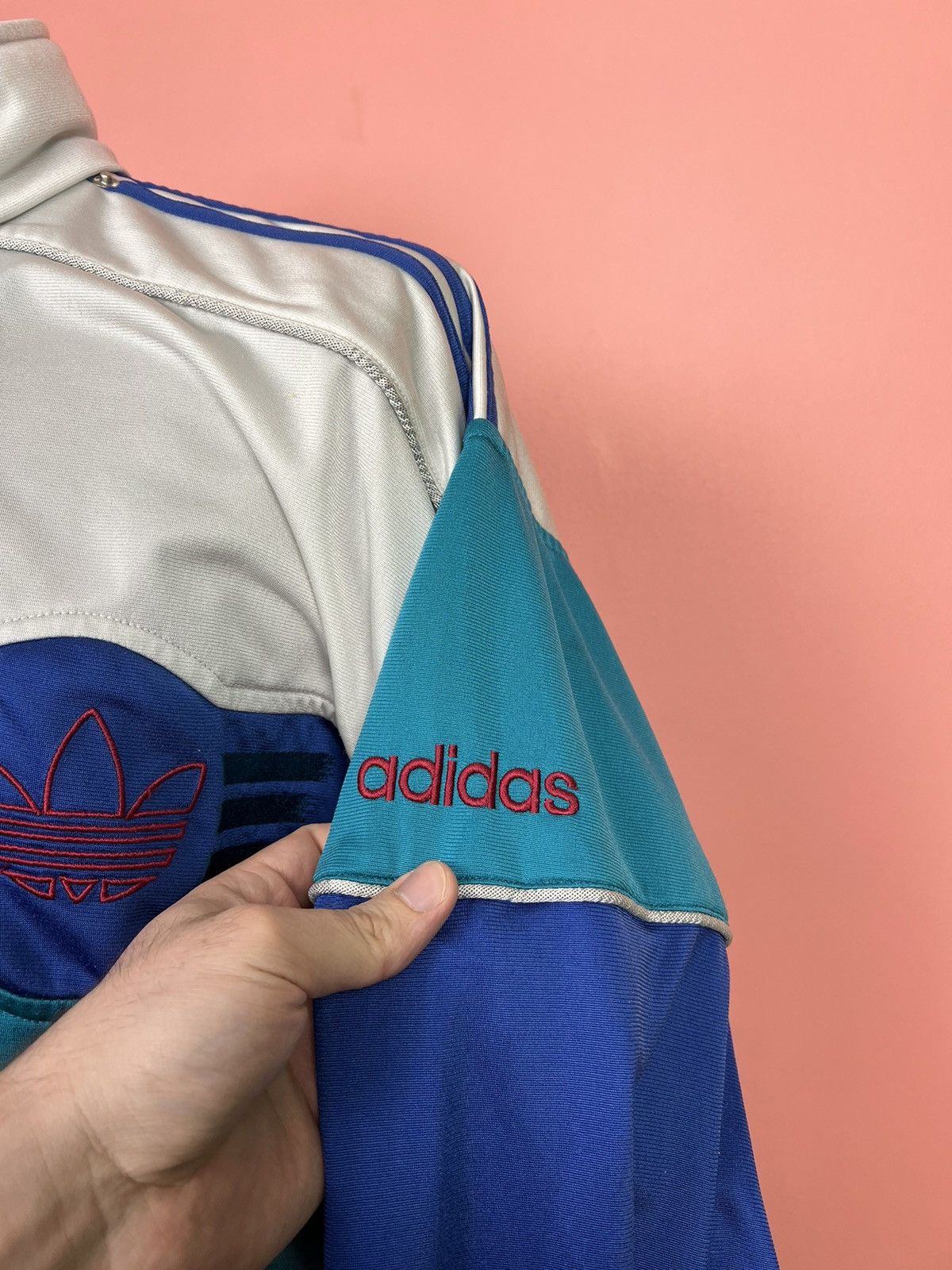 Adidas Adidas vintage rare track jacket y2k rare rave Size US XL / EU 56 / 4 - 3 Thumbnail