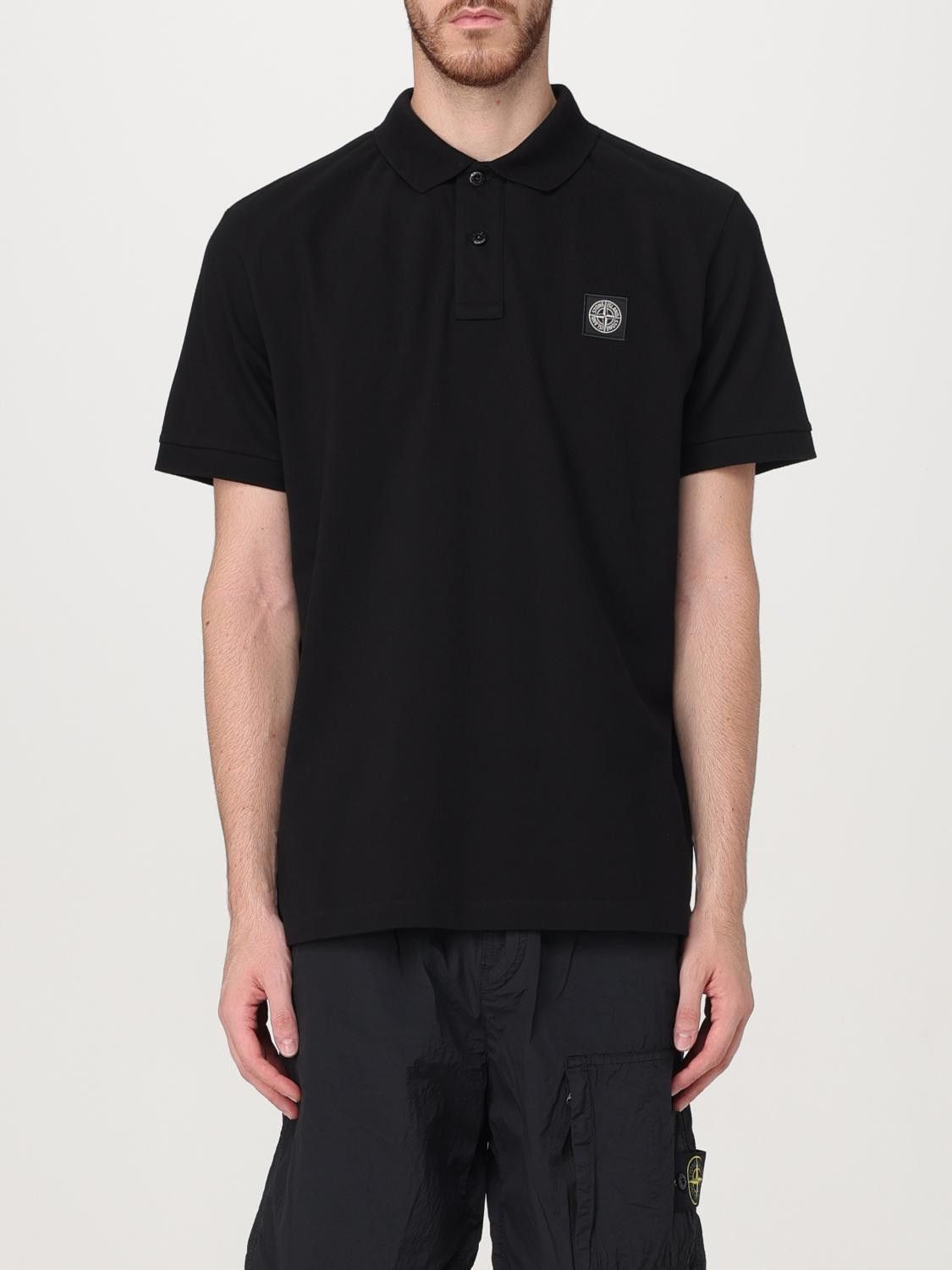 Vintage Stone Island Striped Polo Shirt Size M