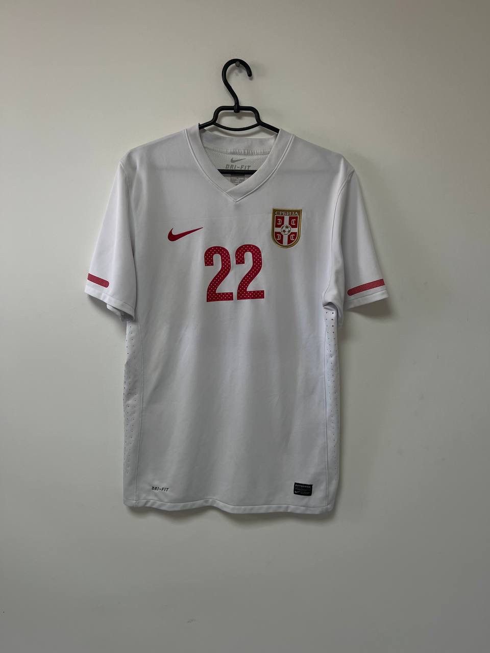 Nike Serbia World Cup 2010 Away Player Issue Jersey Football L Size US L / EU 52-54 / 3 - 2 Thumbnail