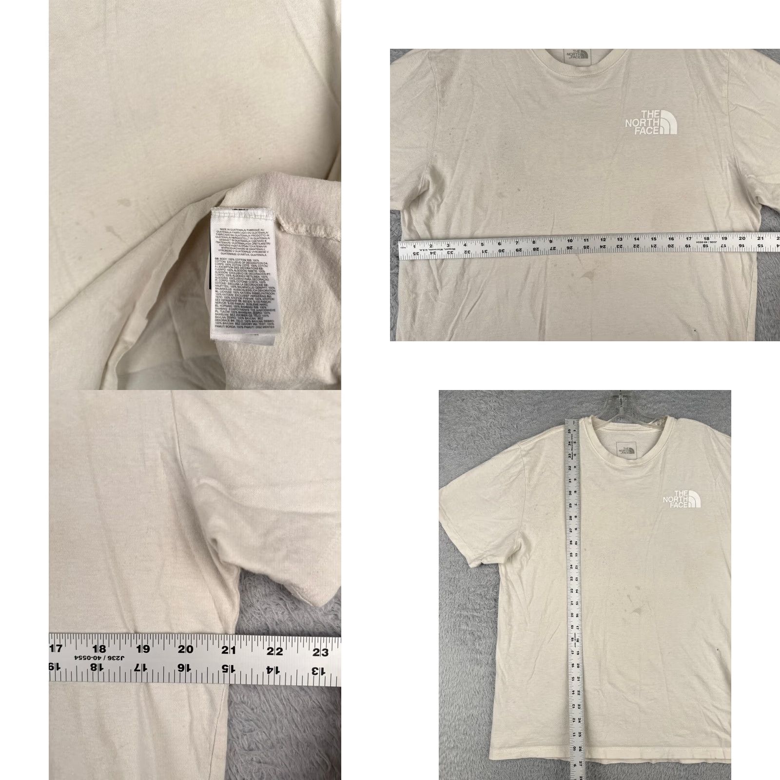 The North Face The North Face Men's Shirt Large White Short Sleeve Crew Neck Logo T-Shirt 100% Cotton Outdoor Size US L / EU 52-54 / 3 - 8 Thumbnail