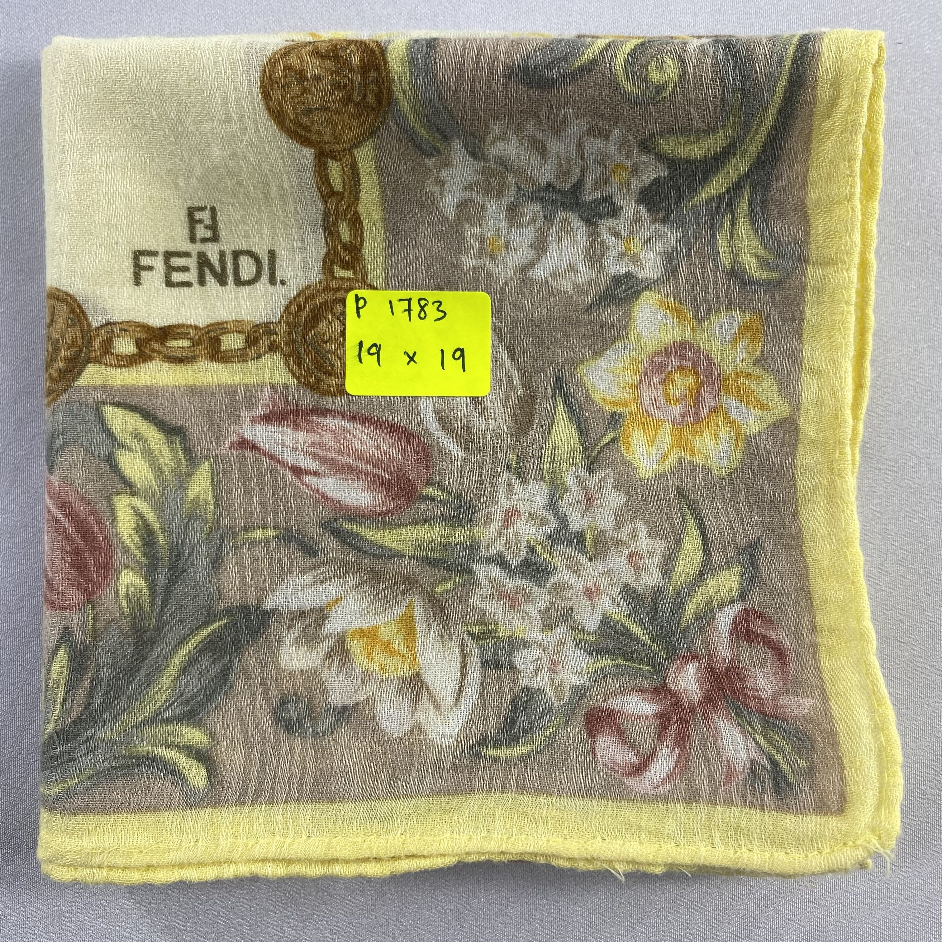 Vintage Fendi Handkerchief / Neckerchief / Bandana-P1783 Size ONE SIZE - 5 Thumbnail