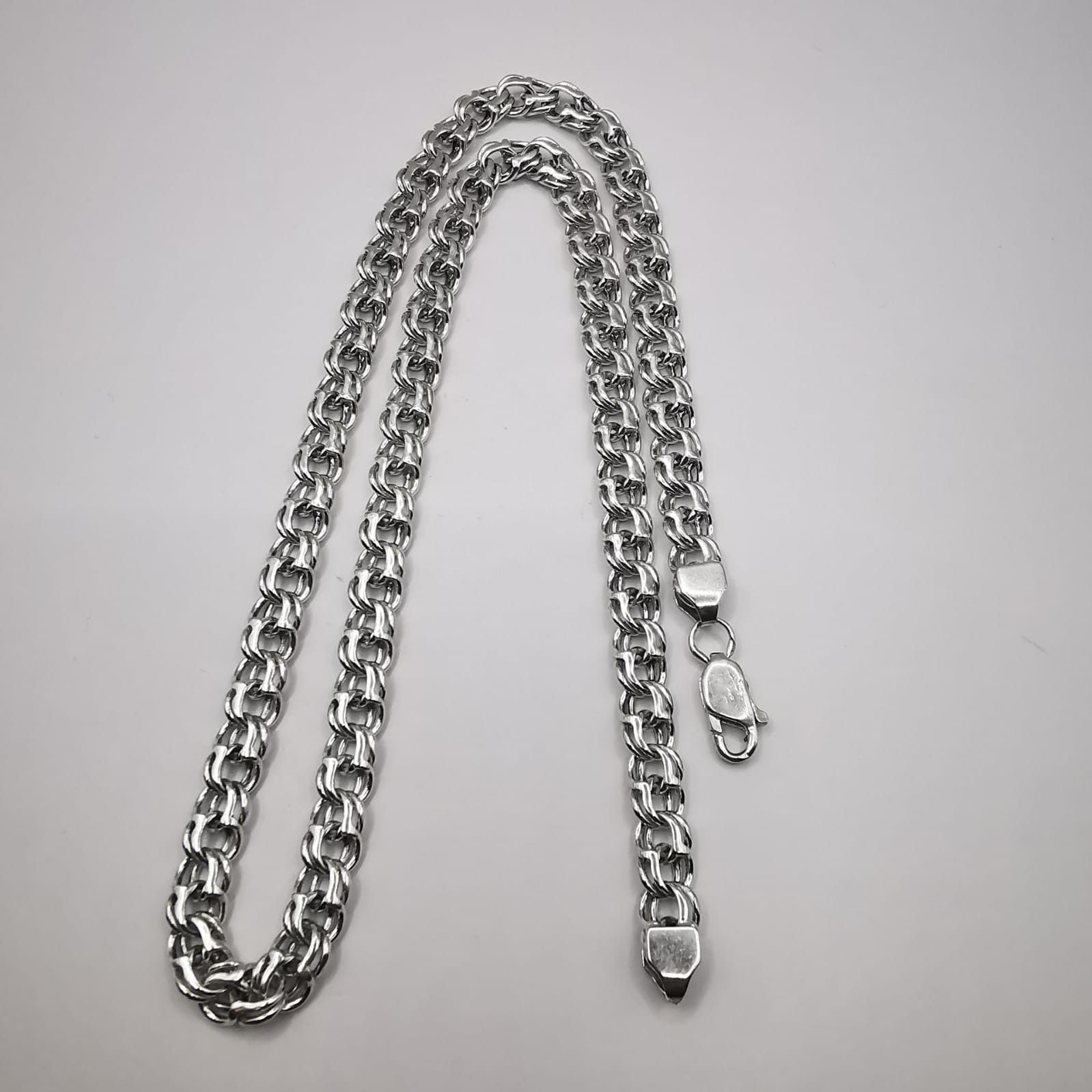 Sterling Silver Vintage Jewelry Chain, 925 Sterling Silver, Signed 37,47g Size ONE SIZE - 2 Thumbnail