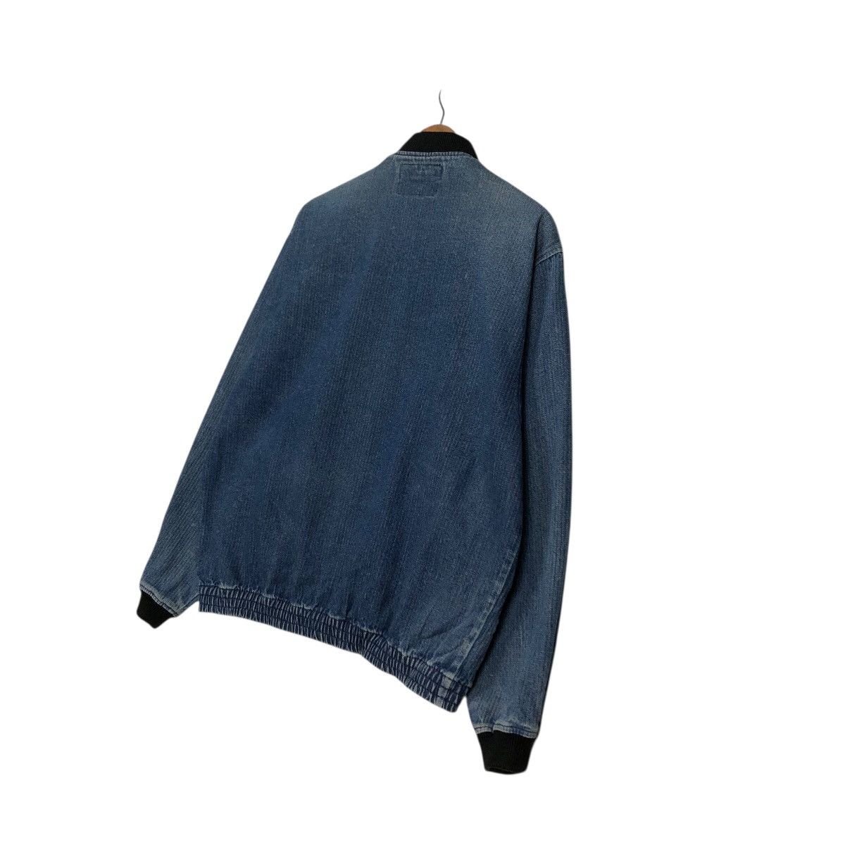 Japanese Brand 📌Vintage Denim Bomber Jacket Worker Big Born Issey Miyake Size US L / EU 52-54 / 3 - 11 Thumbnail