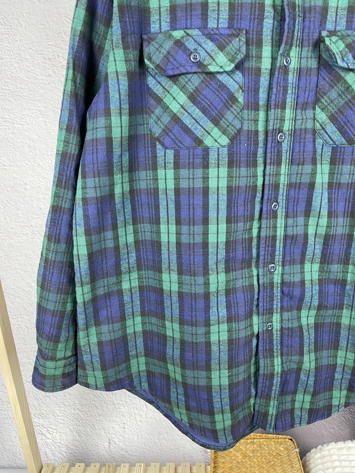 L.L. Bean L.L. Bean timberline vintage made in USA flannel overshirt Size US XL / EU 56 / 4 - 4 Thumbnail