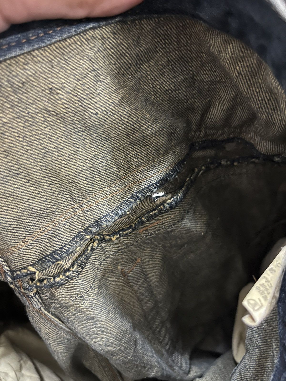 Japanese Brand DOUBLE WAIST DOMINATE HANDCRAFTED DISTRESED DENIM Size US 32 / EU 48 - 23 Thumbnail