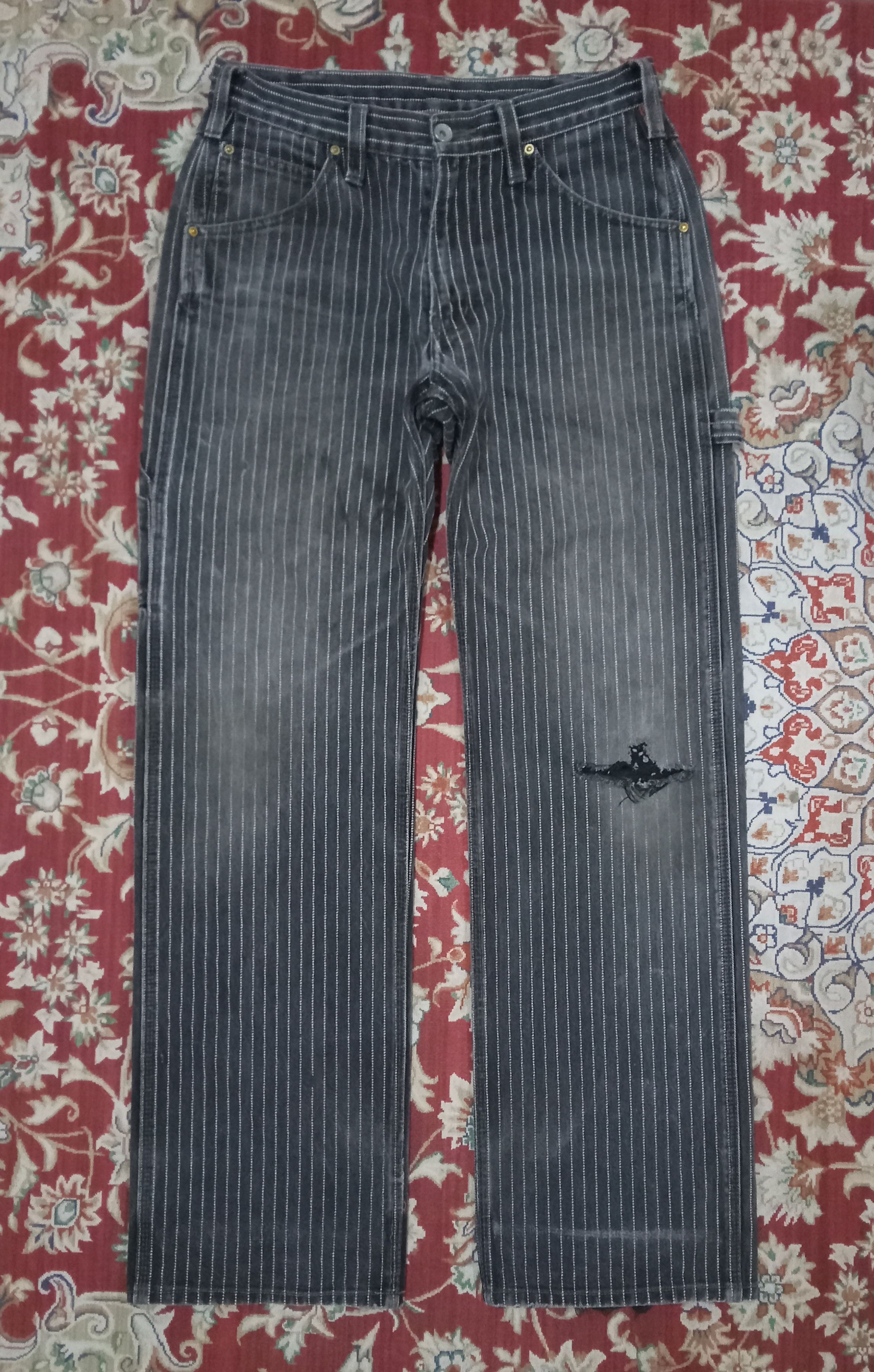 Iron Heart Iron Heart Wabash Carpenter Distressed Pants | Grailed