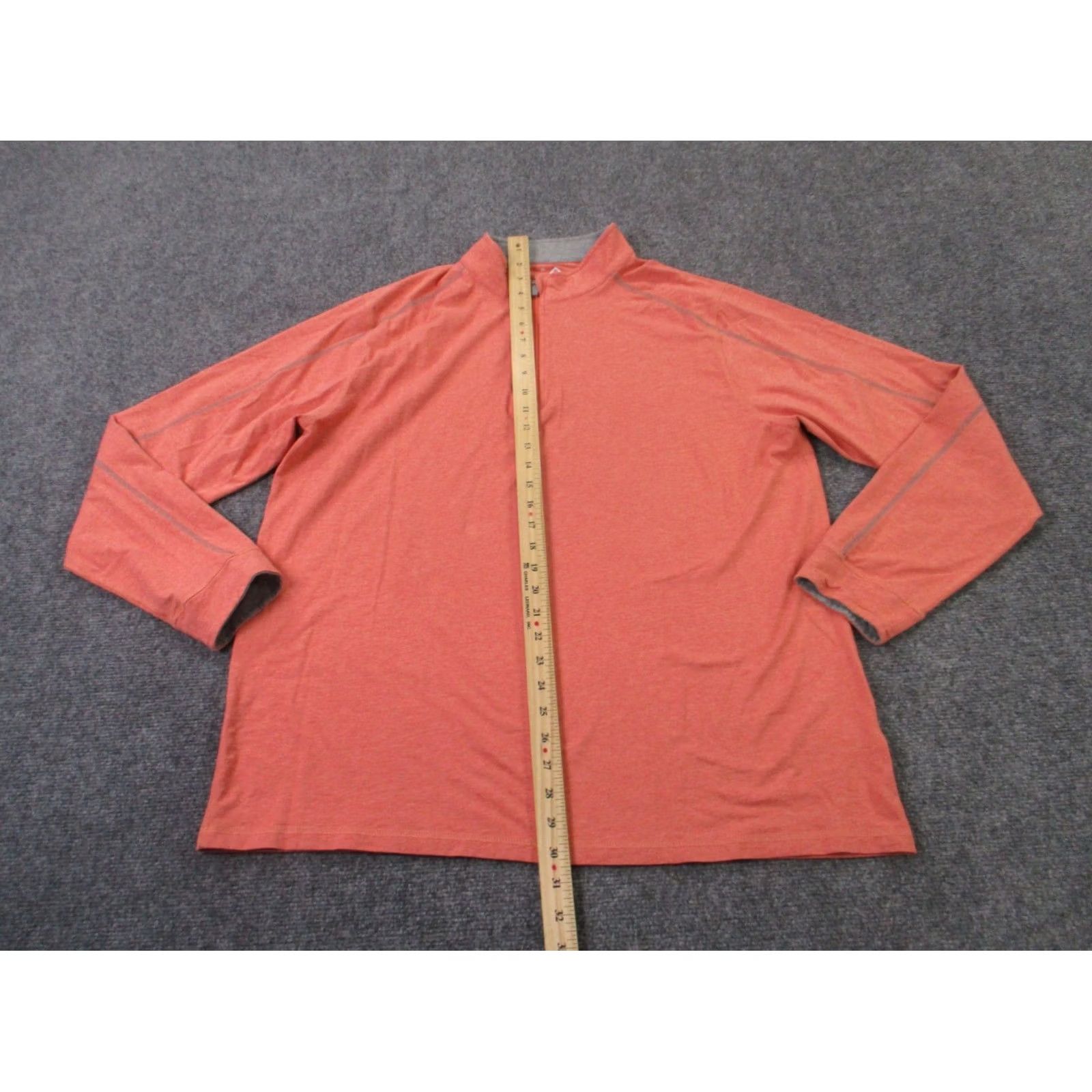 Vintage Tasc Jacket Mens XL Orange Bamboo Stretch Pullover Windbreaker Golf Size US XL / EU 56 / 4 - 3 Thumbnail