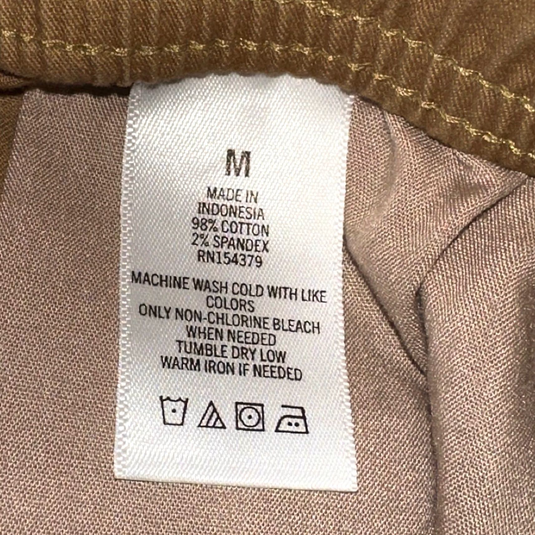 Vintage Aéropostale Joggers Pants Mens M 34x28 Stretch Elastic Waist Tan Brown Casual Slim Front Pocket Slit 34x28 Jogger Size US 31 - 4 Thumbnail