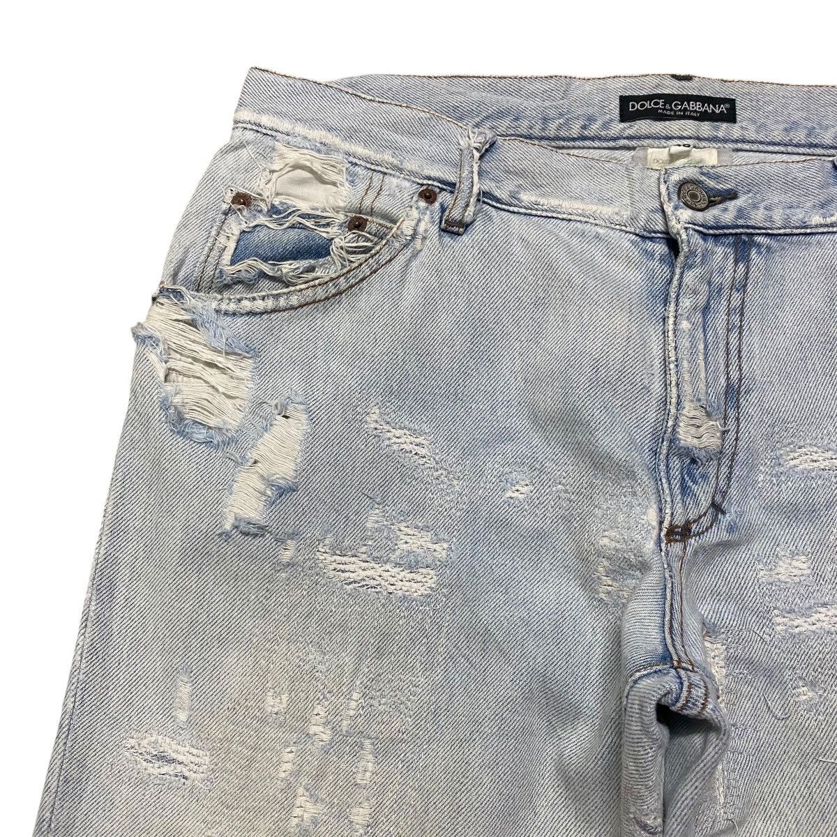 Dolce & Gabbana Dolce&Gabbana Repaired Denim Jeans Size US 32 / EU 48 - 4 Thumbnail