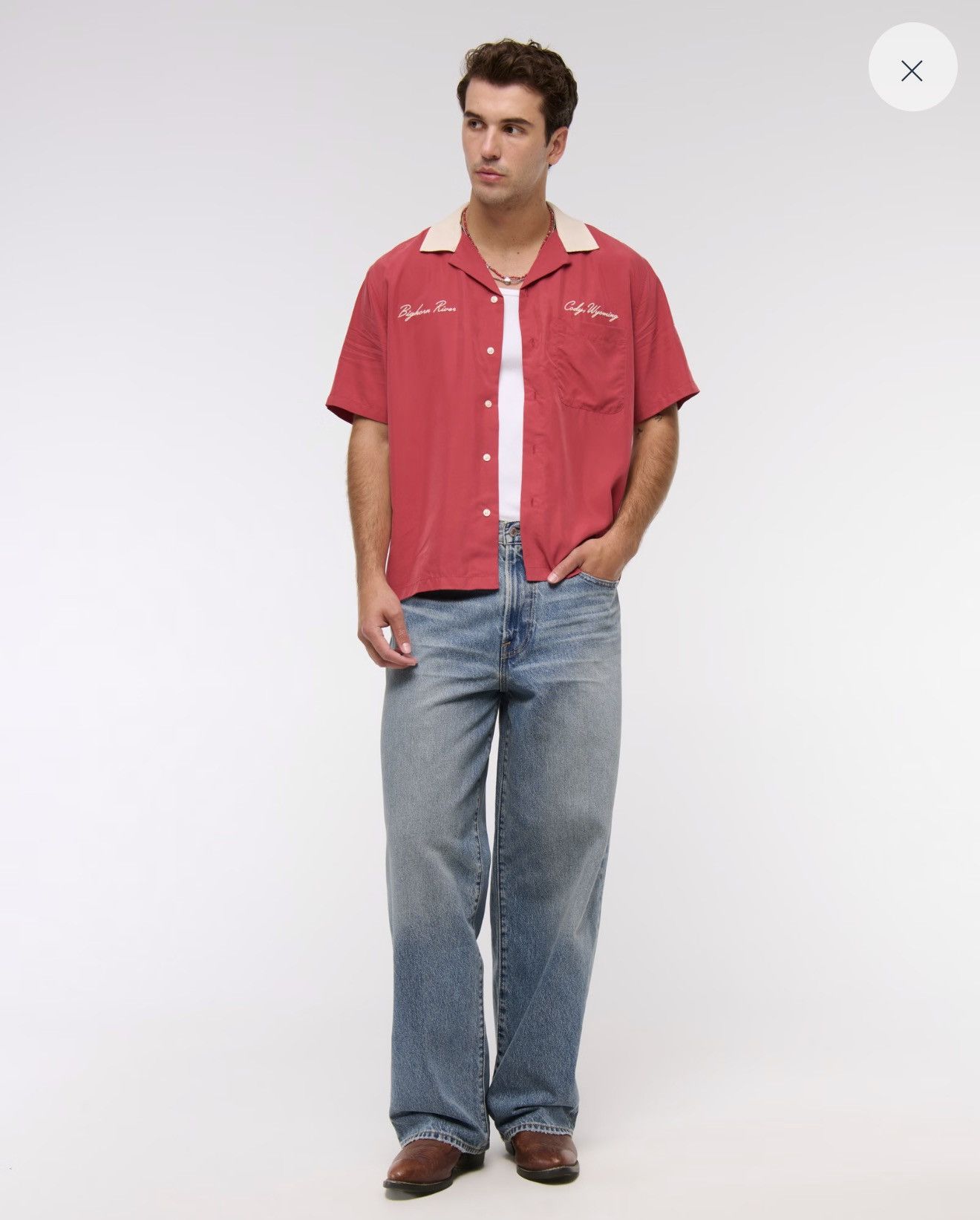 Abercrombie & Fitch Abercrombie & Fitch Ultra Baggy Jeans Medium Wash 30Wx30L Size US 30 / EU 46 - 8 Thumbnail