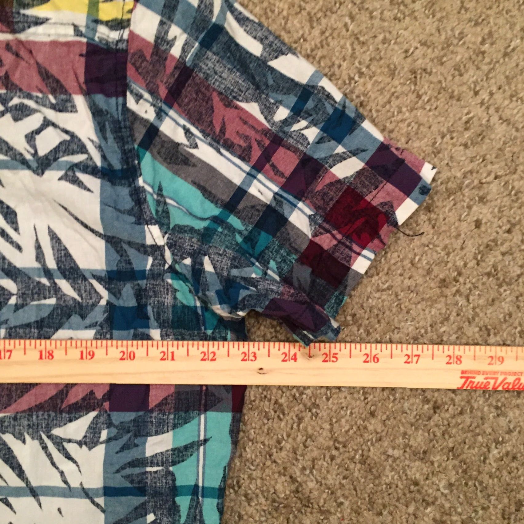 Aeropostale Aeropostale Button-Up Shirt Mens XL Multicolor Floral Short Sleeve Size US XL / EU 56 / 4 - 7 Thumbnail