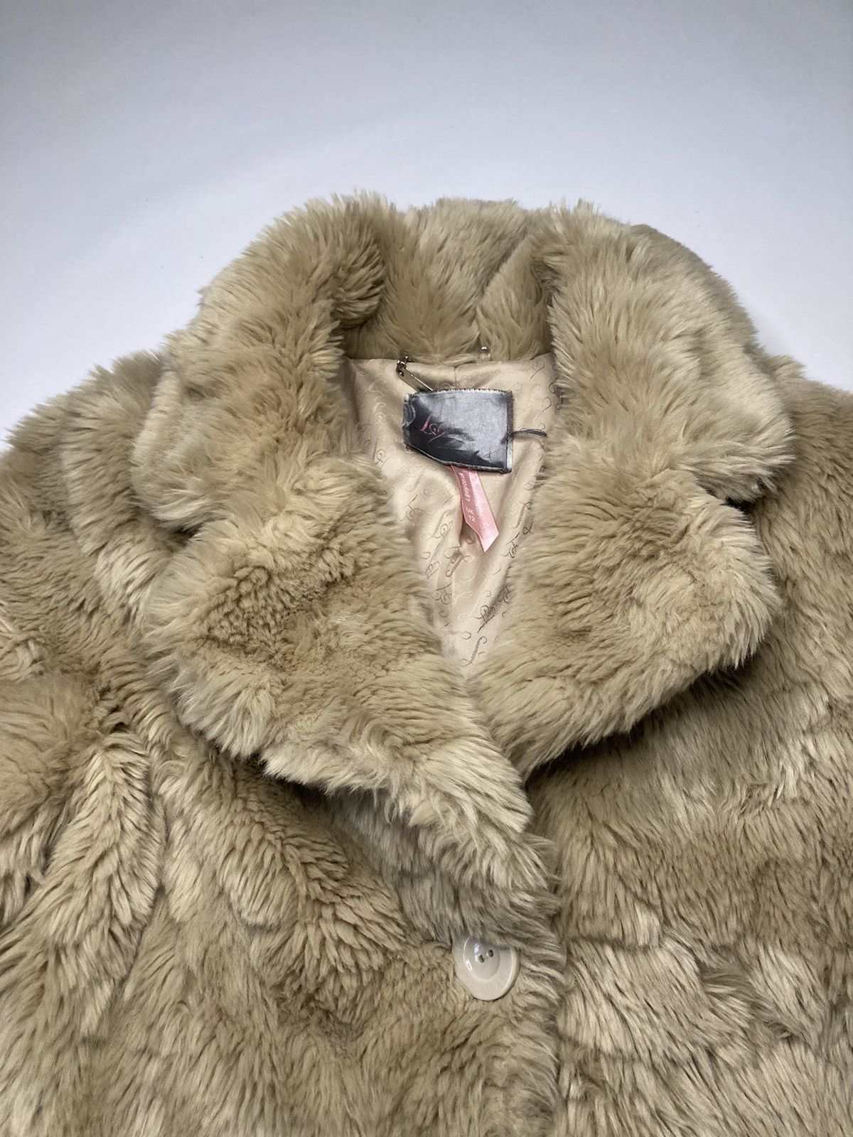 Vintage Vintage Faux Fur Furry Coat Jacket Size L / US 10 / IT 46 - 5 Thumbnail