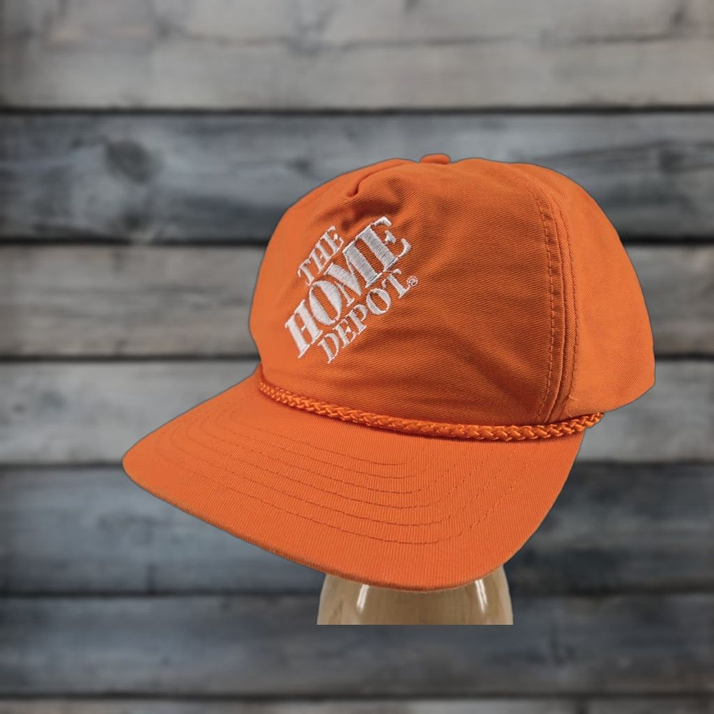 Vintage VINTAGE Home Depot Hat Cap Snap Back Orange Rope 90s Mens #2 Size ONE SIZE - 1 Thumbnail