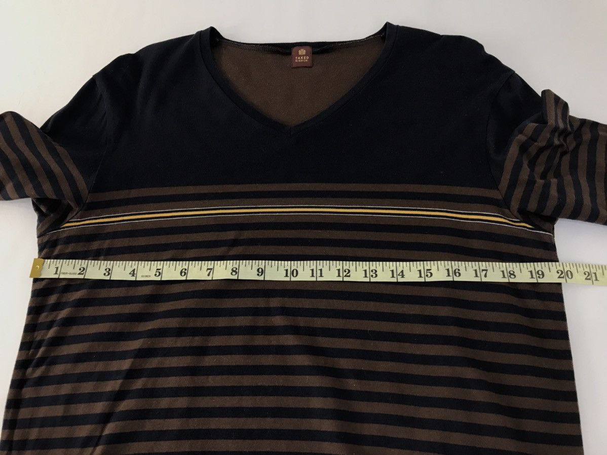 Japanese Brand × Takeo Kikuchi Vintage Takeo Kikuchi Design Striped Long Sleeve Shirt Size US M / EU 48-50 / 2 - 7 Thumbnail