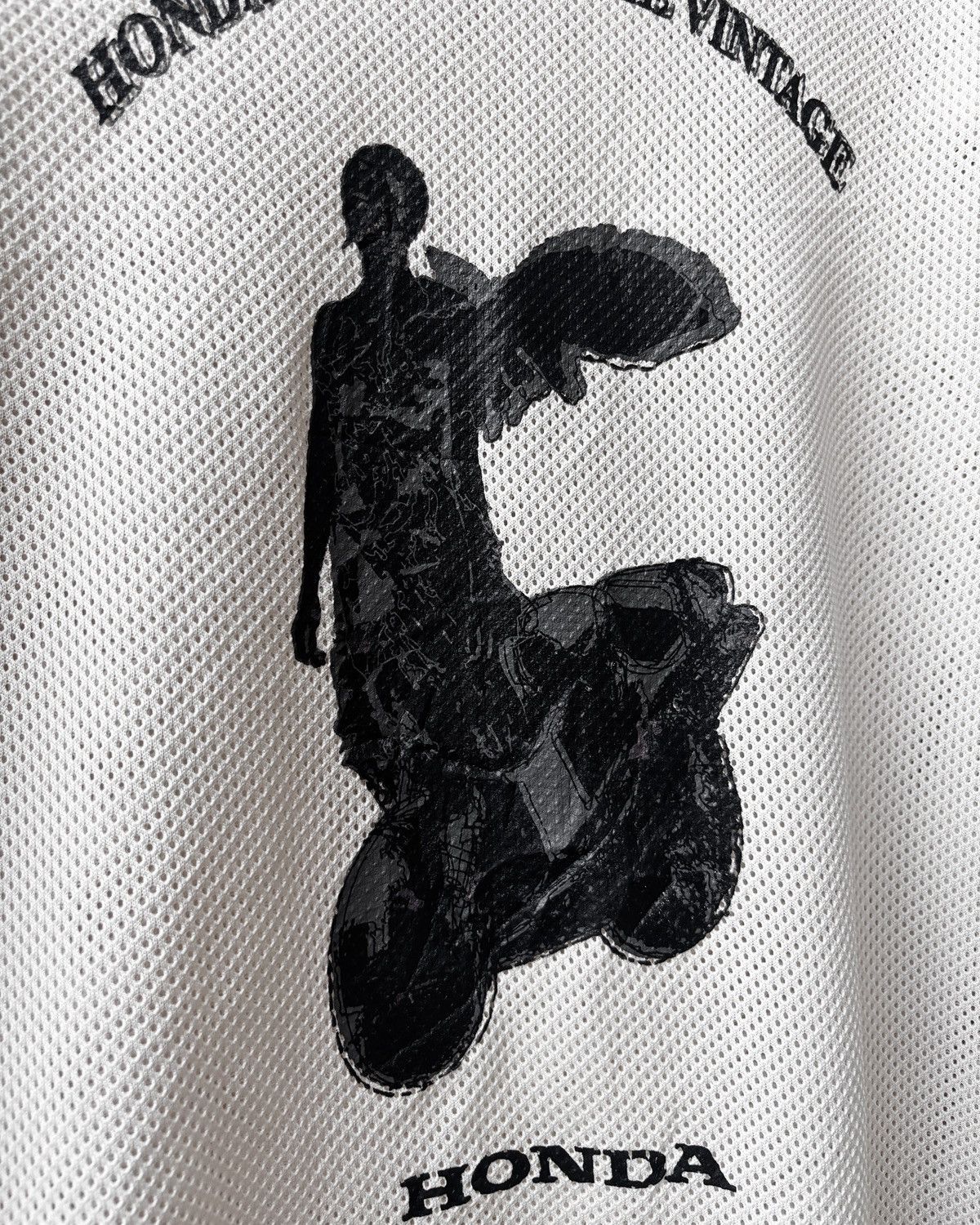 Japanese Brand 1990s Shinichiro Arakawa x Honda Padded Centaur Mesh Jersey Size US L / EU 52-54 / 3 - 3 Thumbnail