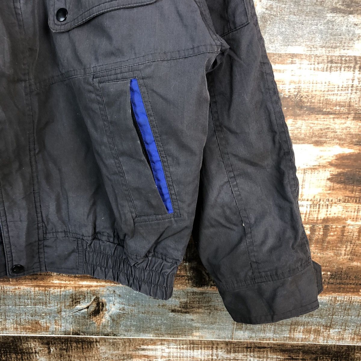 Japanese Brand D Alta Nissan Grey vintage Bombers Jacket #A2212 Size US M / EU 48-50 / 2 - 8 Thumbnail
