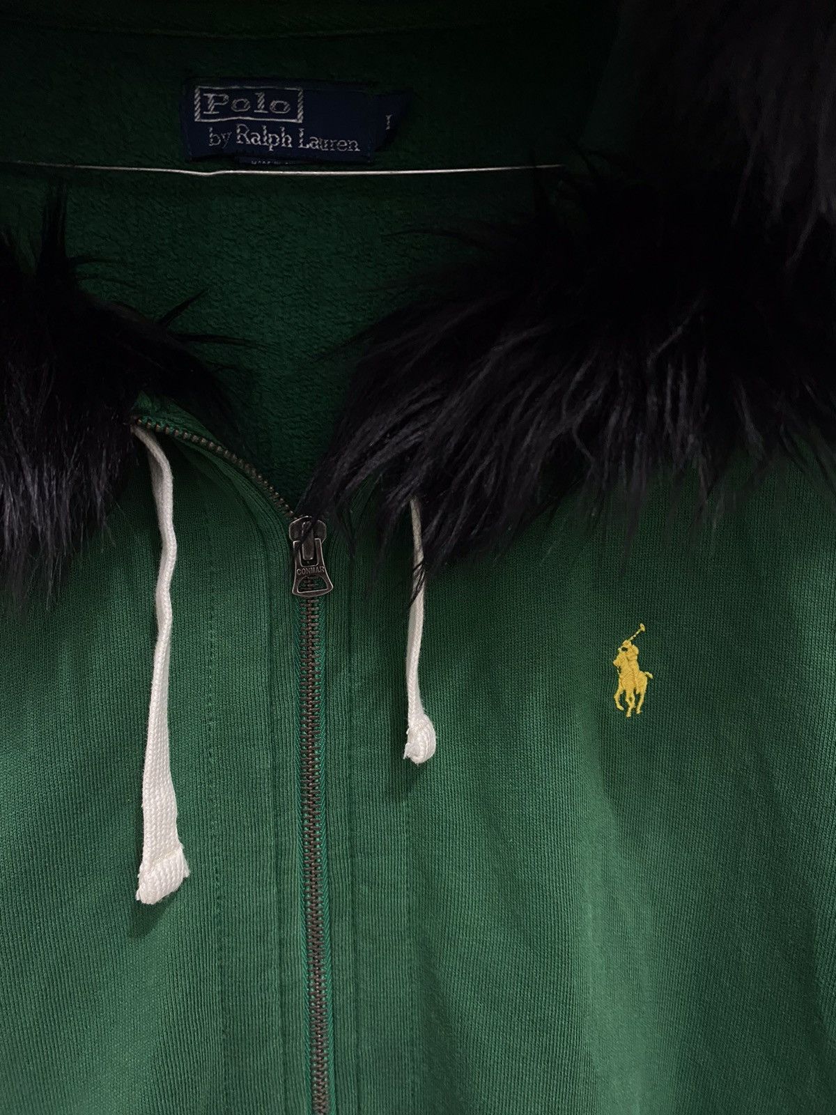 Polo Ralph Lauren 💥LGB💥Polo Ralph Lauren Fur Zipper Hoodie LGB Style Size US L / EU 52-54 / 3 - 6 Thumbnail