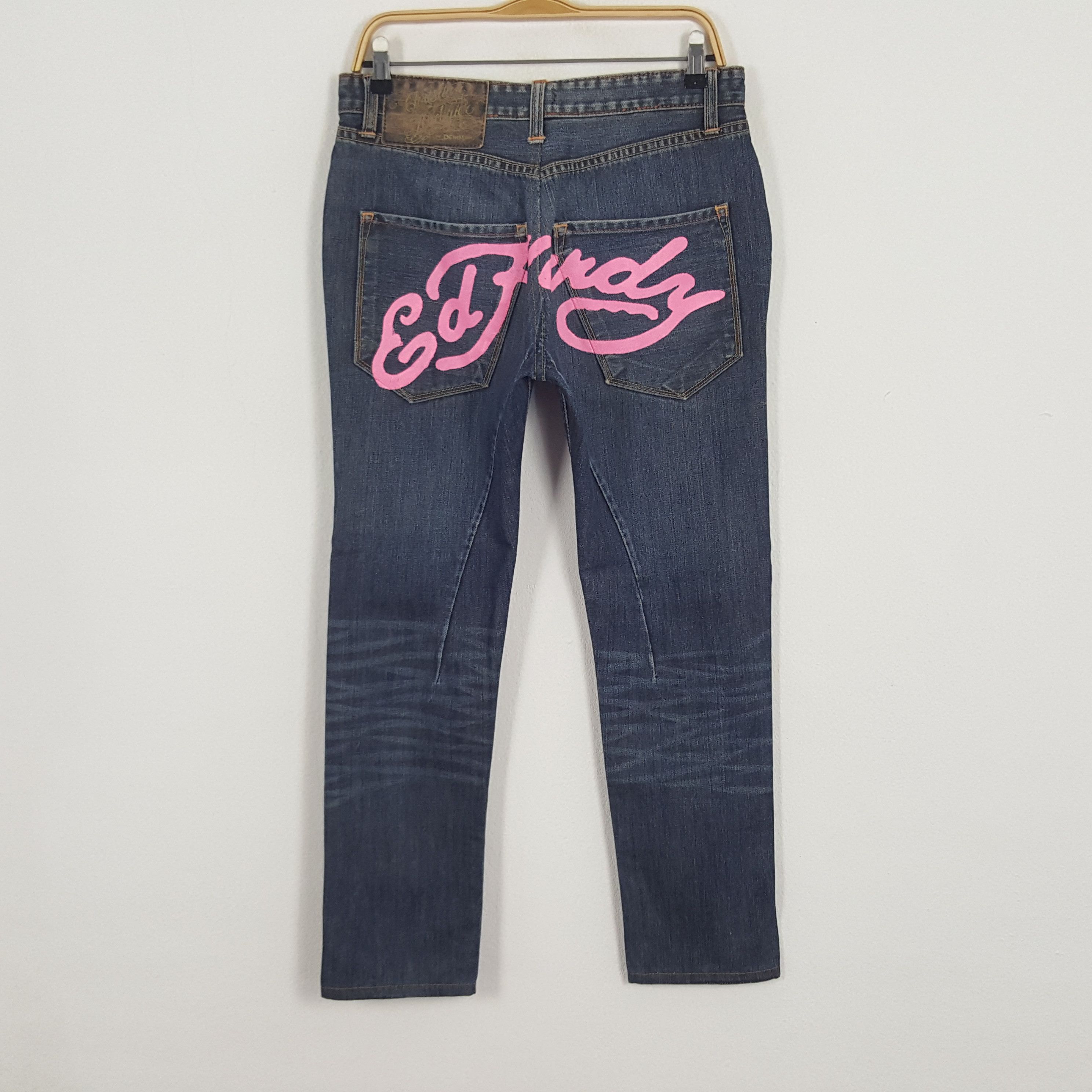 Christian Audigier × Vintage Vintage Christian Audigier Custom Art Logo Denim Jeans Size US 30 / EU 46 - 1 Thumbnail