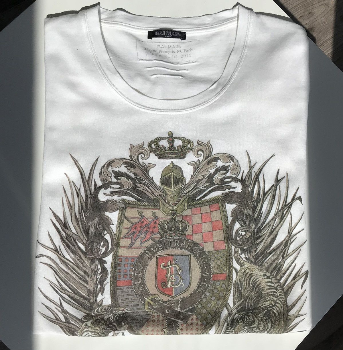 Balmain SS16 Logo T Shirt Size US S / EU 44-46 / 1 - 9 Thumbnail