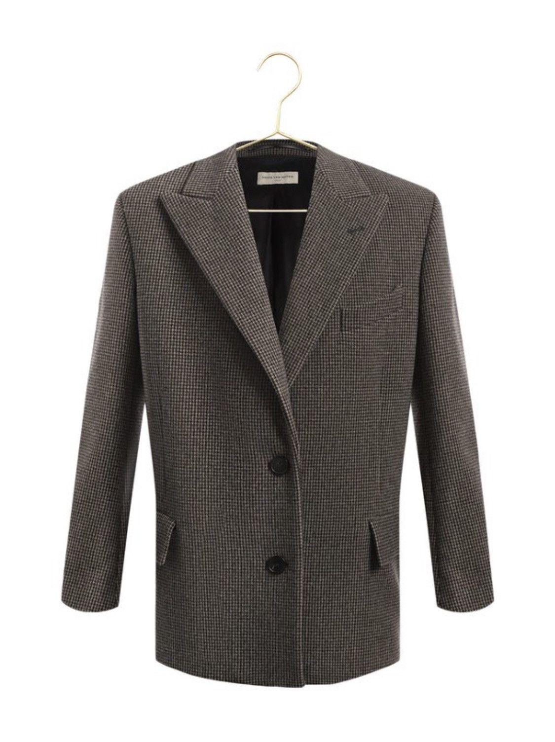 image of Dries Van Noten Wool Classic Grey Blazer Jacket, Men's (Size Small)