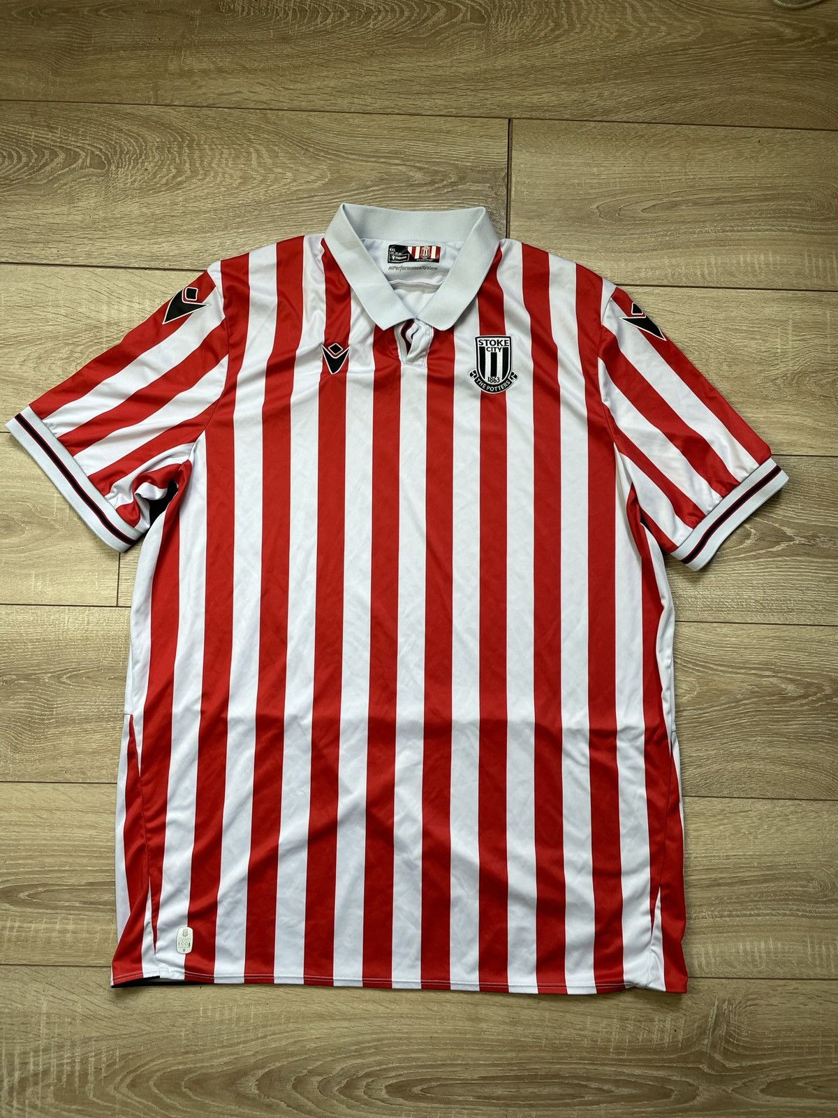 Macron Stoke City Macron 2023 2024 football shirt jersey 4xl Size US XXL / EU 58 / 5 - 1 Thumbnail
