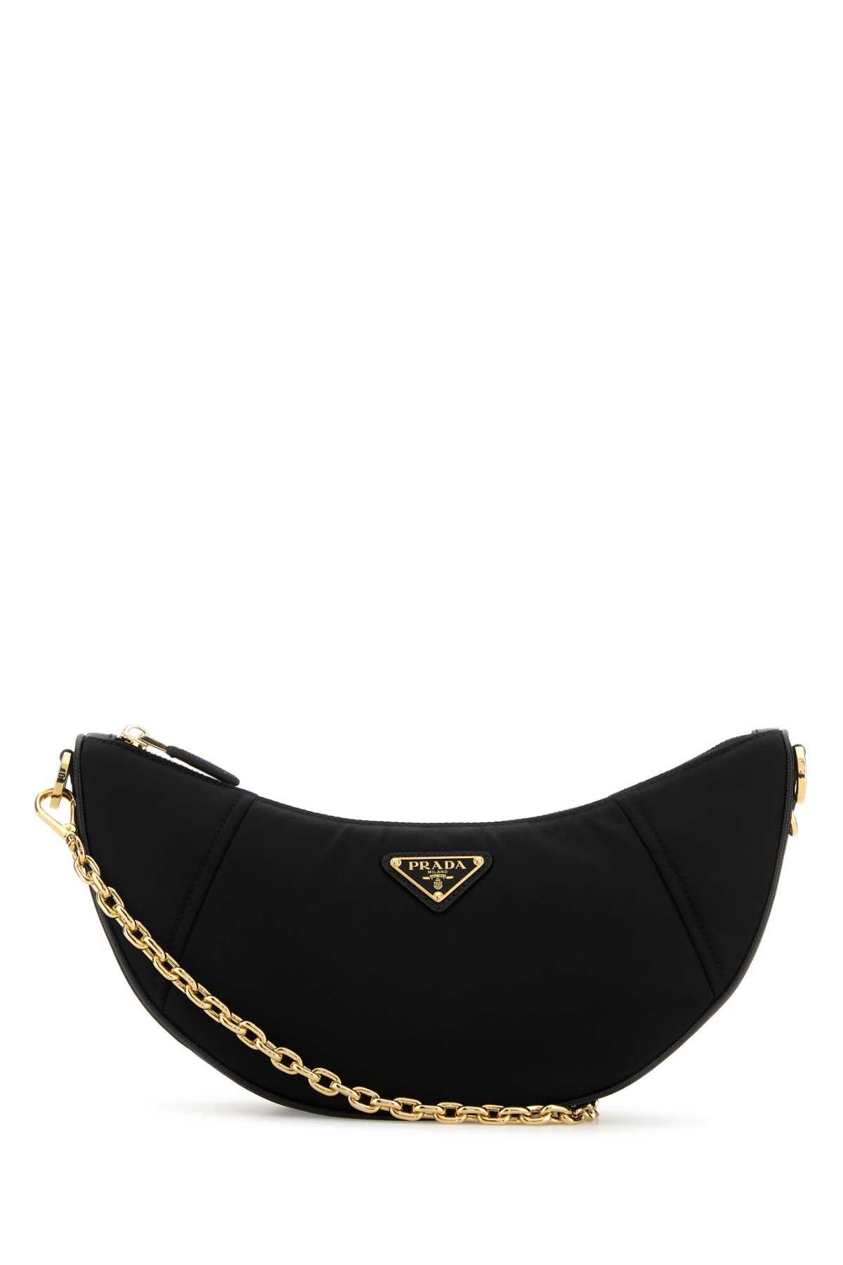 Prada Black Re-Nylon Prada Demi-Lune Shoulder Bag Size ONE SIZE - 1 Thumbnail