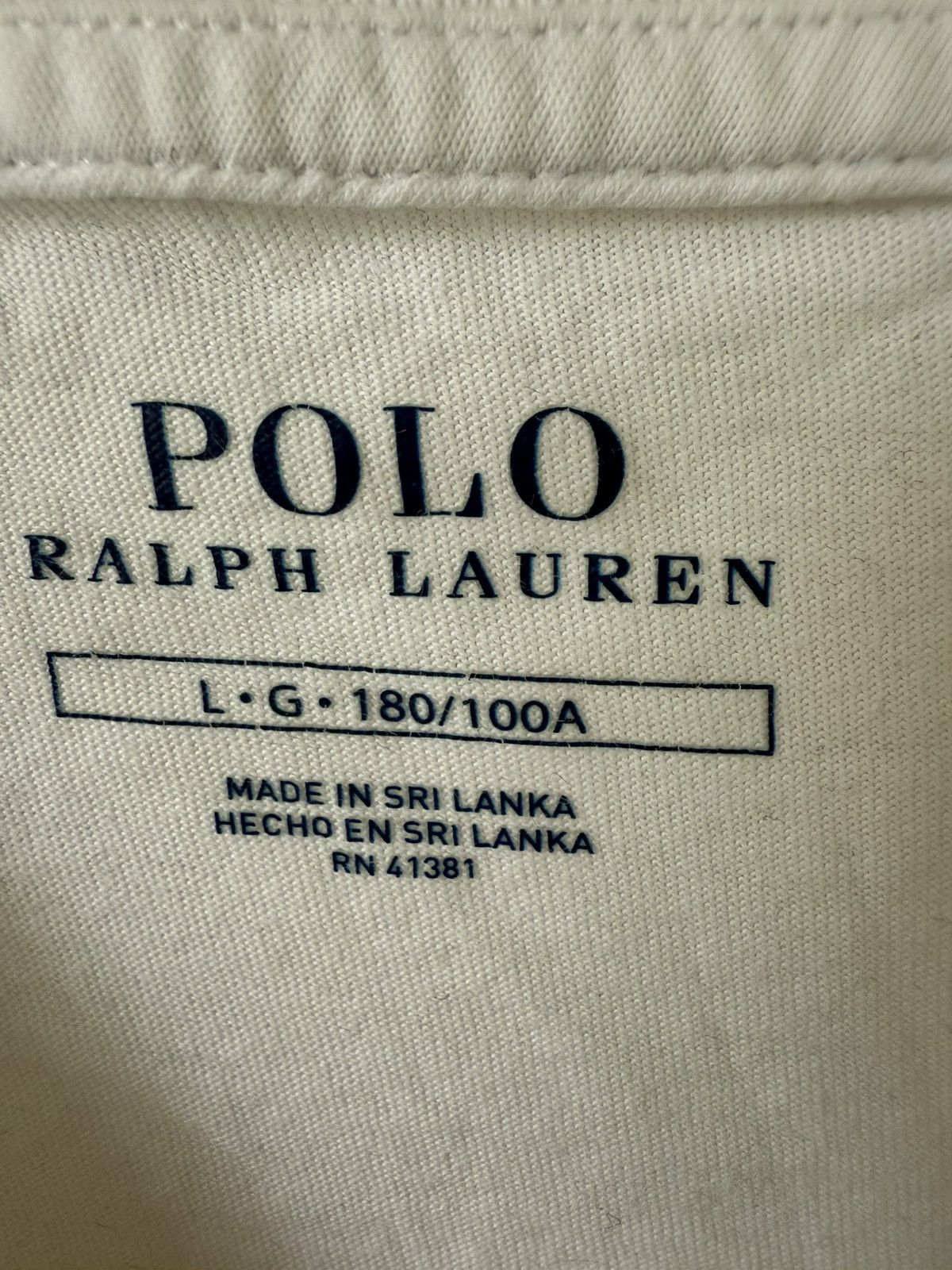Polo Ralph Lauren Polo Ralph Lauren T-shirt White Size US L / EU 52-54 / 3 - 2 Thumbnail