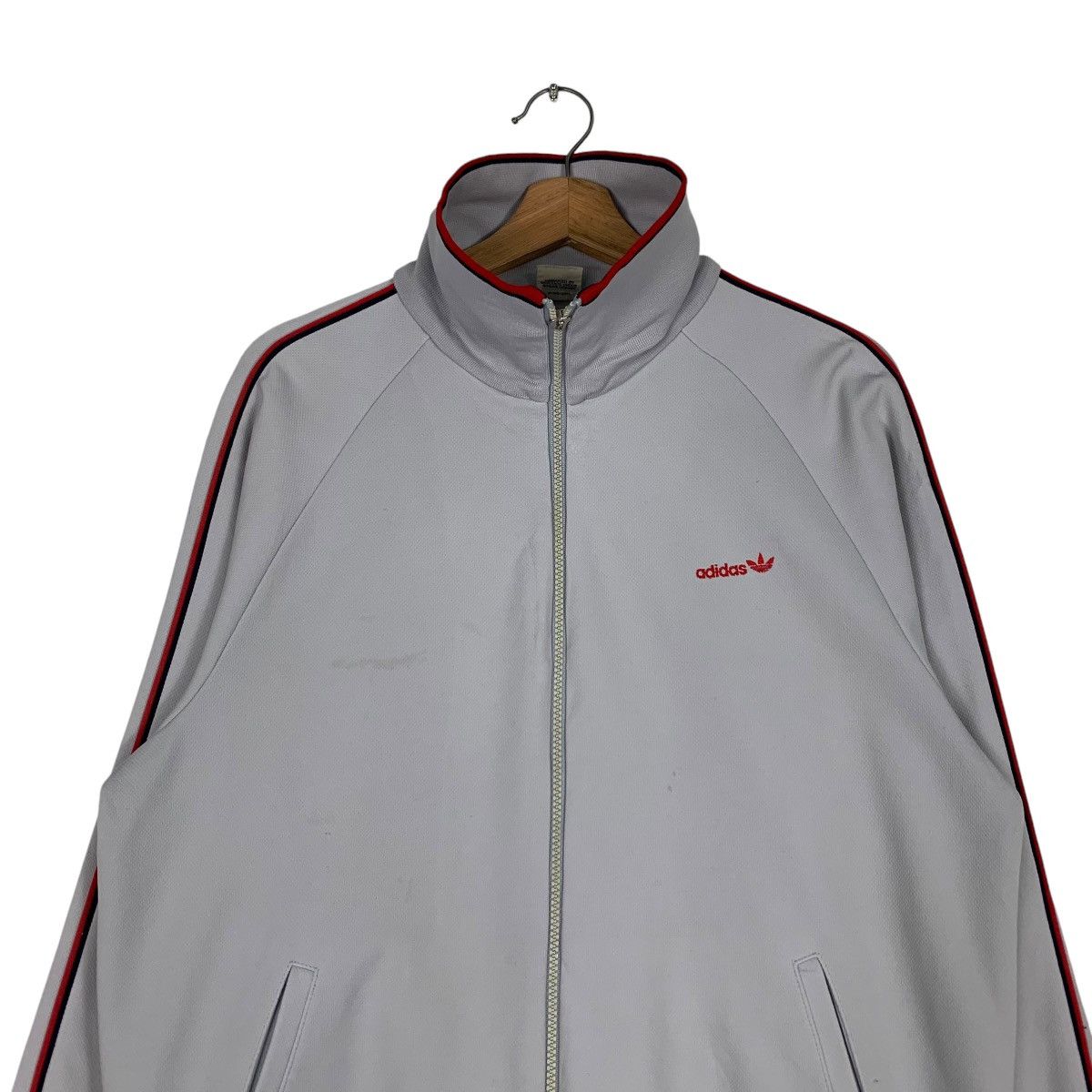 Adidas ADIDAS Trefoil Embroidery Small Logo Track Jacket #1274-C57 Size US M / EU 48-50 / 2 - 2 Thumbnail