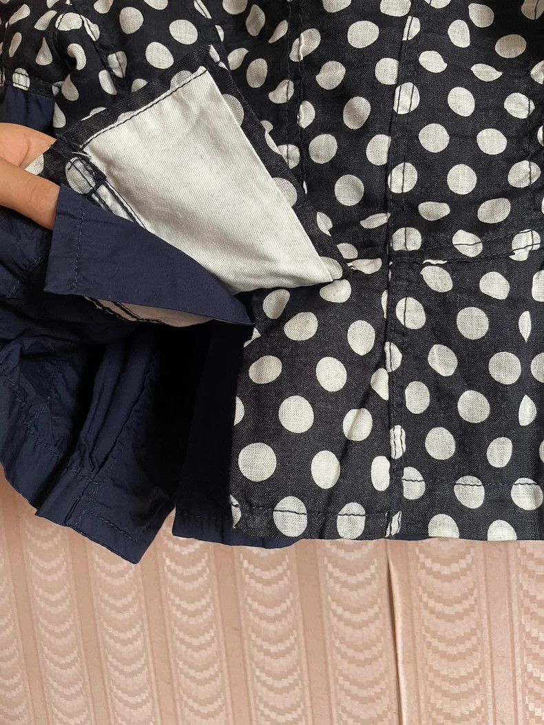 Comme des Garcons Comme Des Garcons Women's linen polka-dot irregularly pane Size S / US 4 / IT 40 - 6 Thumbnail