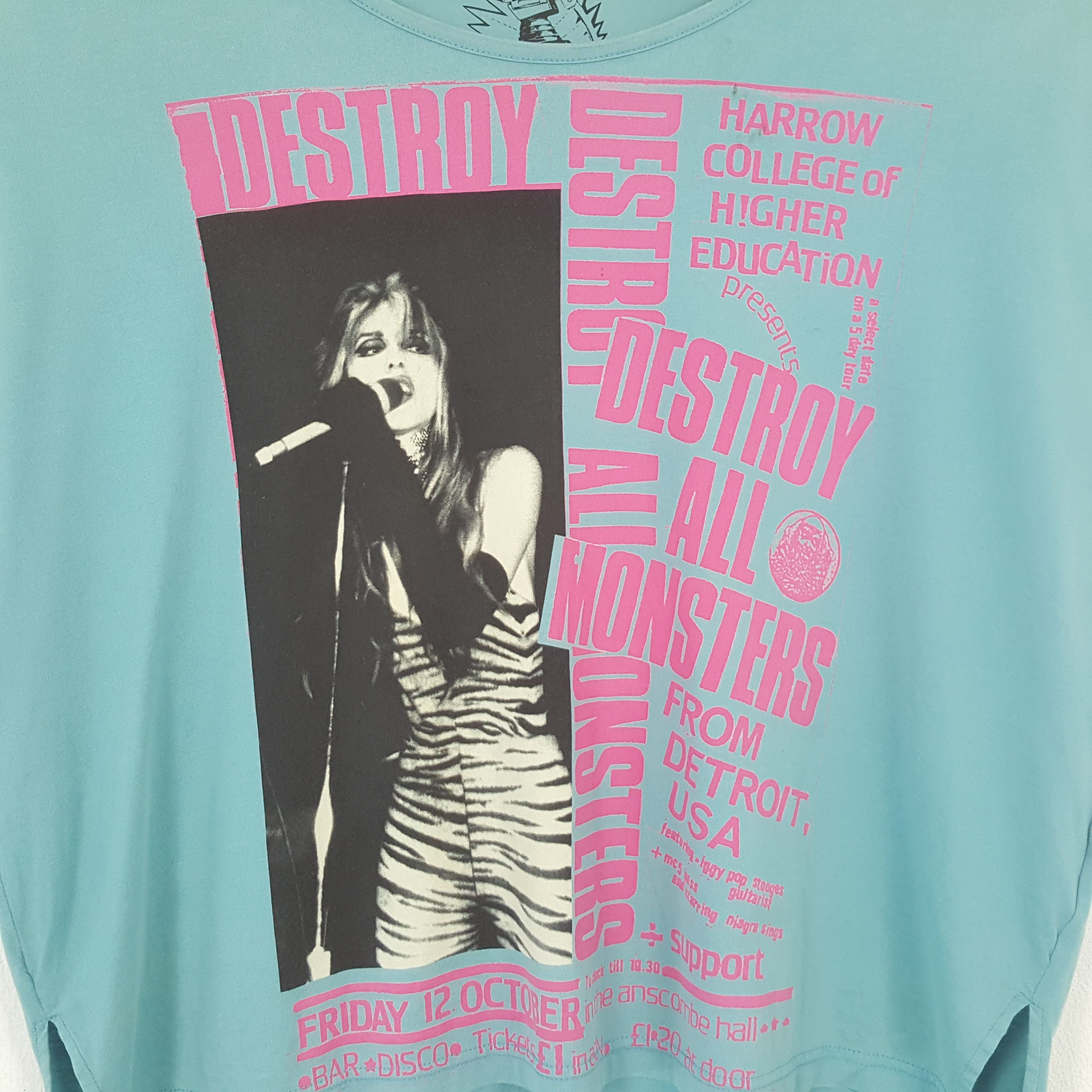 Hysteric Glamour × Japanese Brand × Vintage Vintage Hysteric Glamour DESTROY ALL MONSTERS Tees C285N49 Size XXL / US 16-18 / IT 52-54 - 2 Thumbnail
