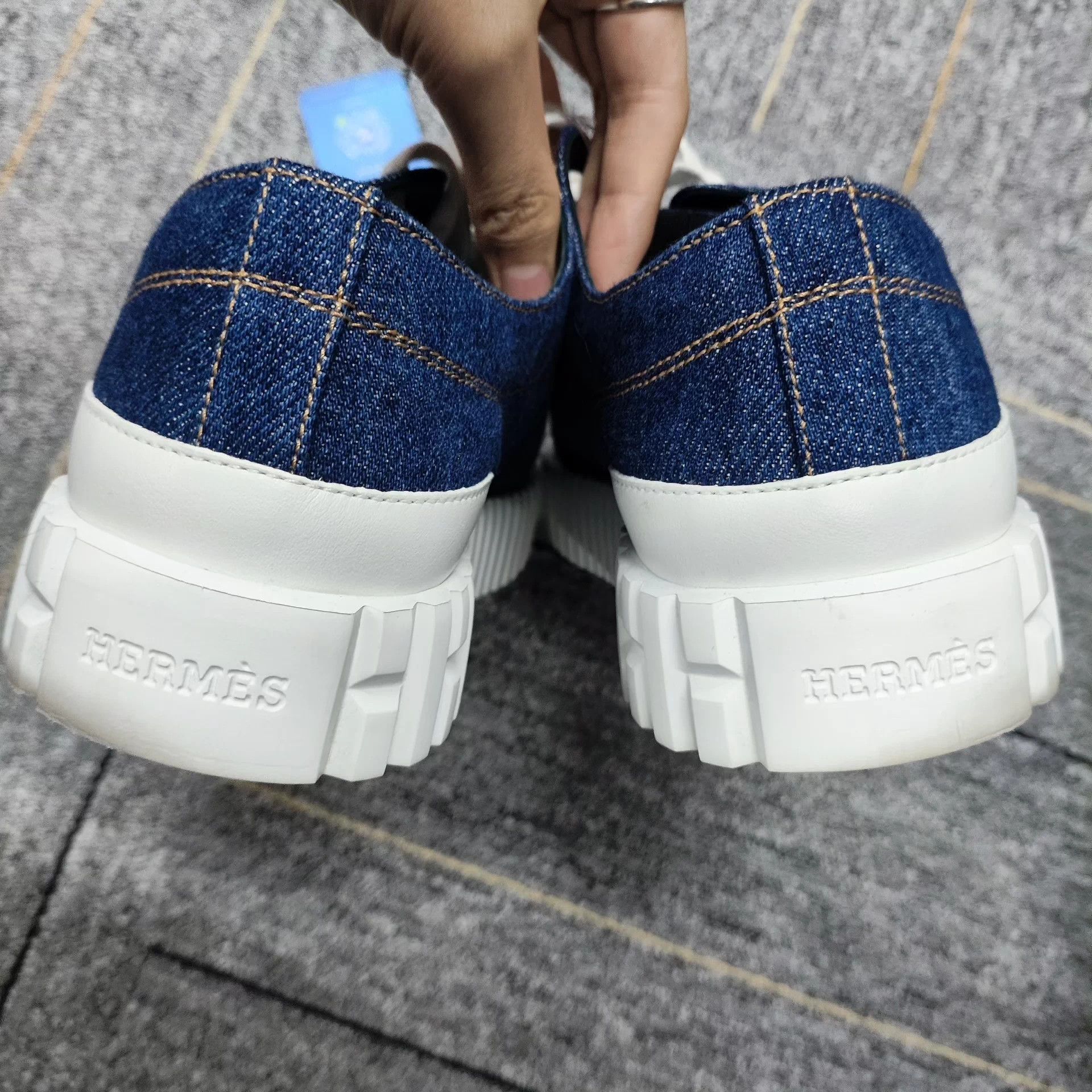 Hermes Hermès Denim Cookie Sneaker 36 Size US 5.5 / IT 35.5 - 6 Thumbnail