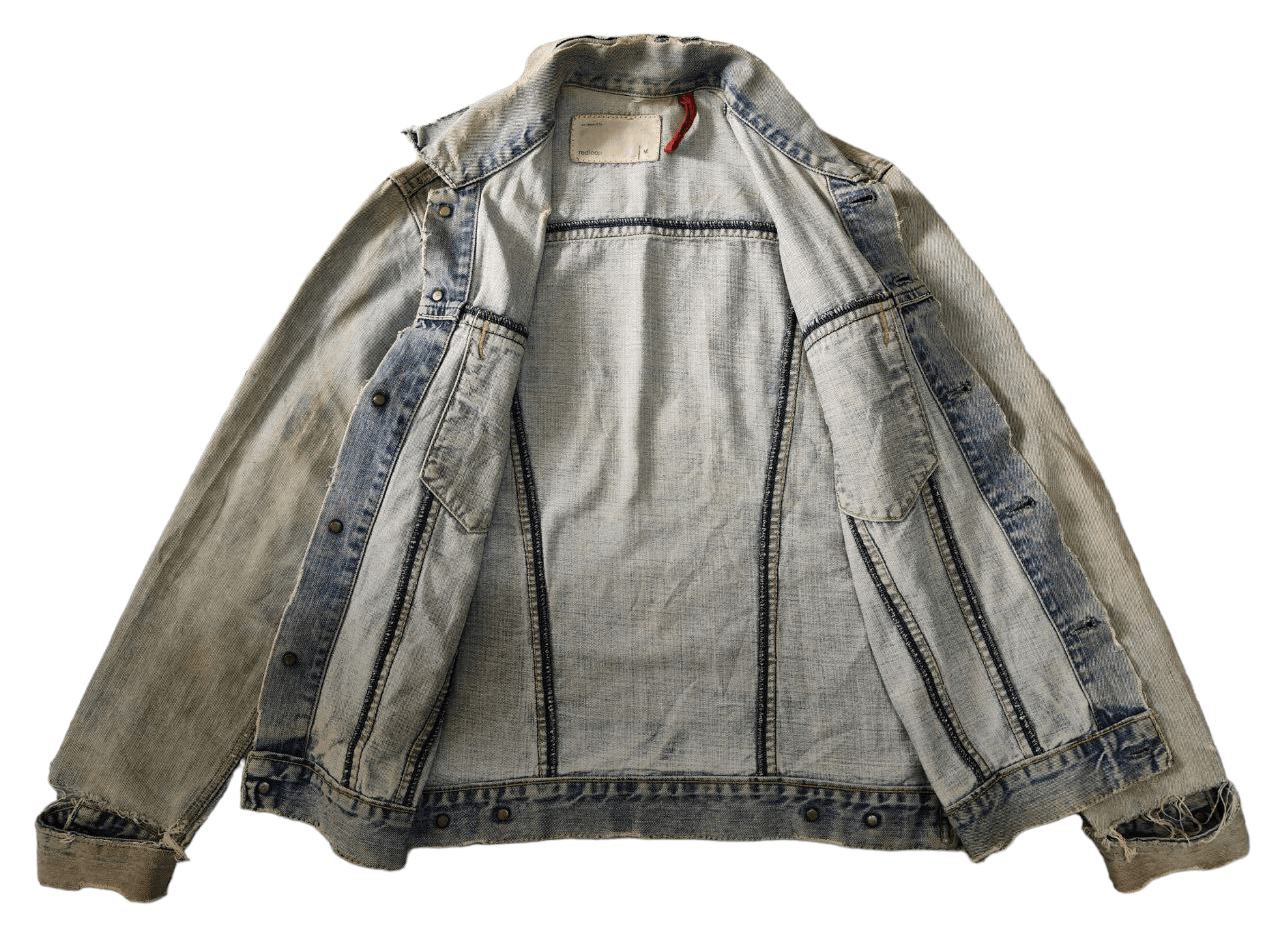 Levi's Thrashed Levi's Distressed Worn Denim Jacket Size US M / EU 48-50 / 2 - 2 Thumbnail