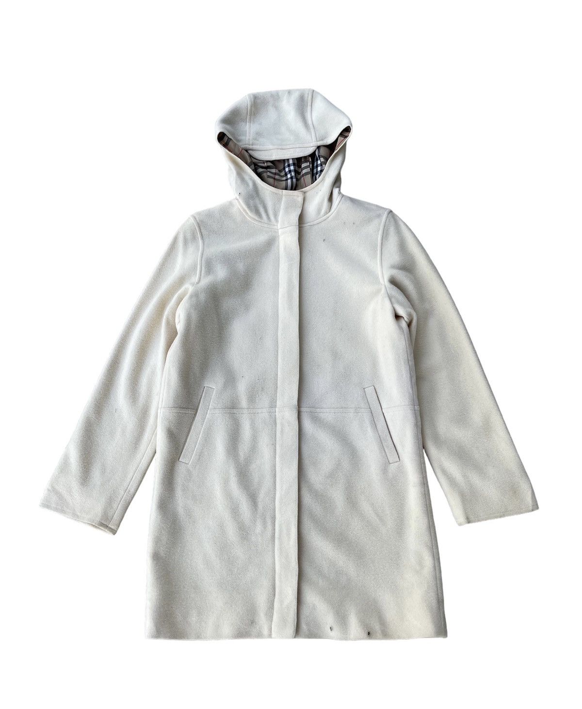 Burberry BURBERRY BLUE LABEL HOODED LONG COAT Size S / US 4 / IT 40 - 1 Thumbnail