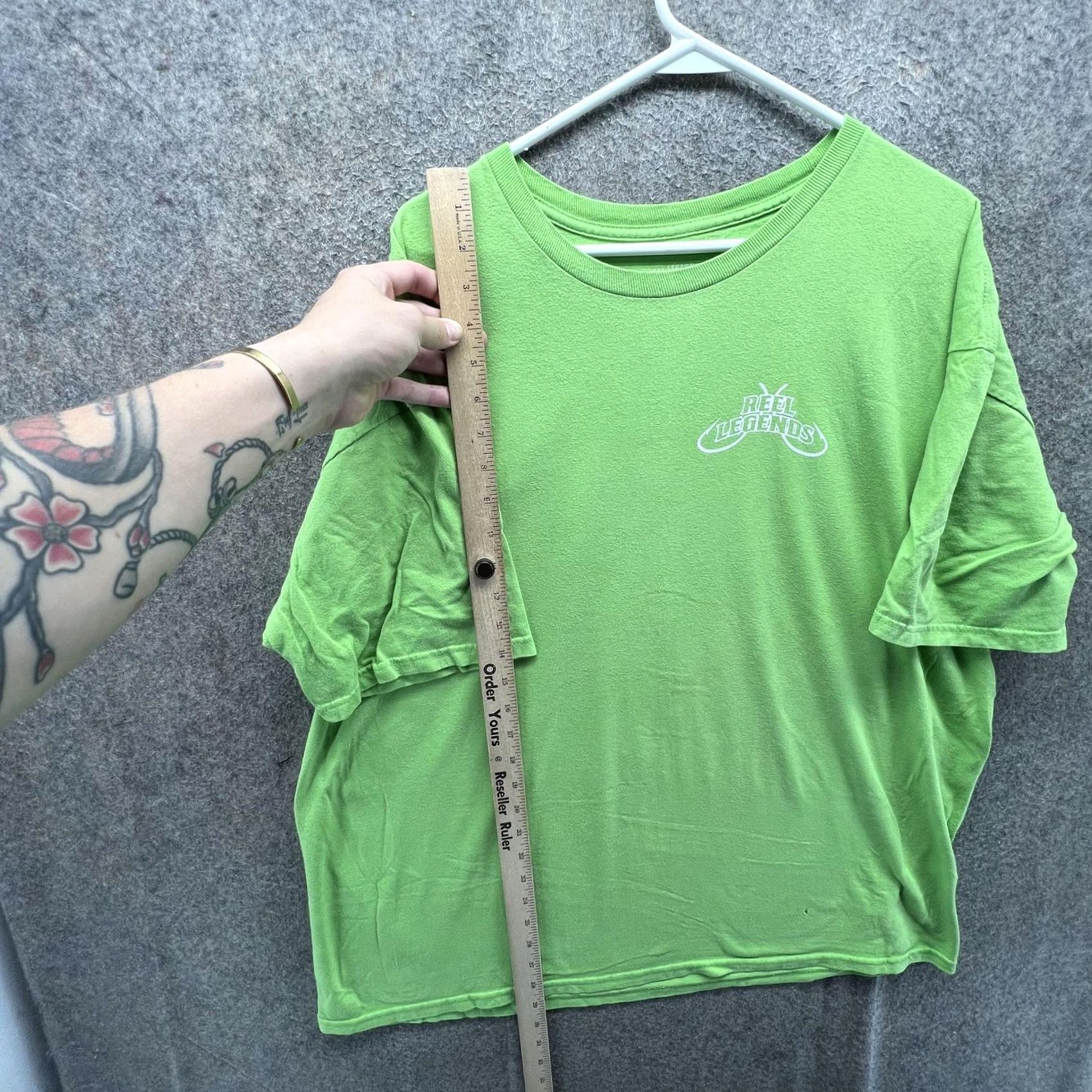 Vintage Reel Legends Shirt Mens XL Green Fish Graphic Performance Tee Outdoor Fishing Size US XL / EU 56 / 4 - 7 Thumbnail