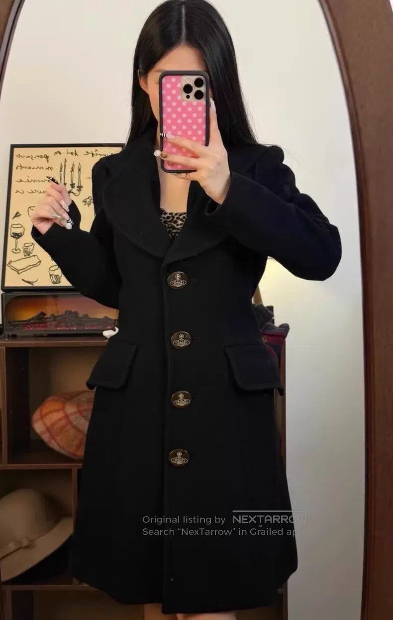 Vivienne Westwood Vivienne Westwood Heart-shaped collar 90% wool coat Size M / US 6-8 / IT 42-44 - 1 Thumbnail