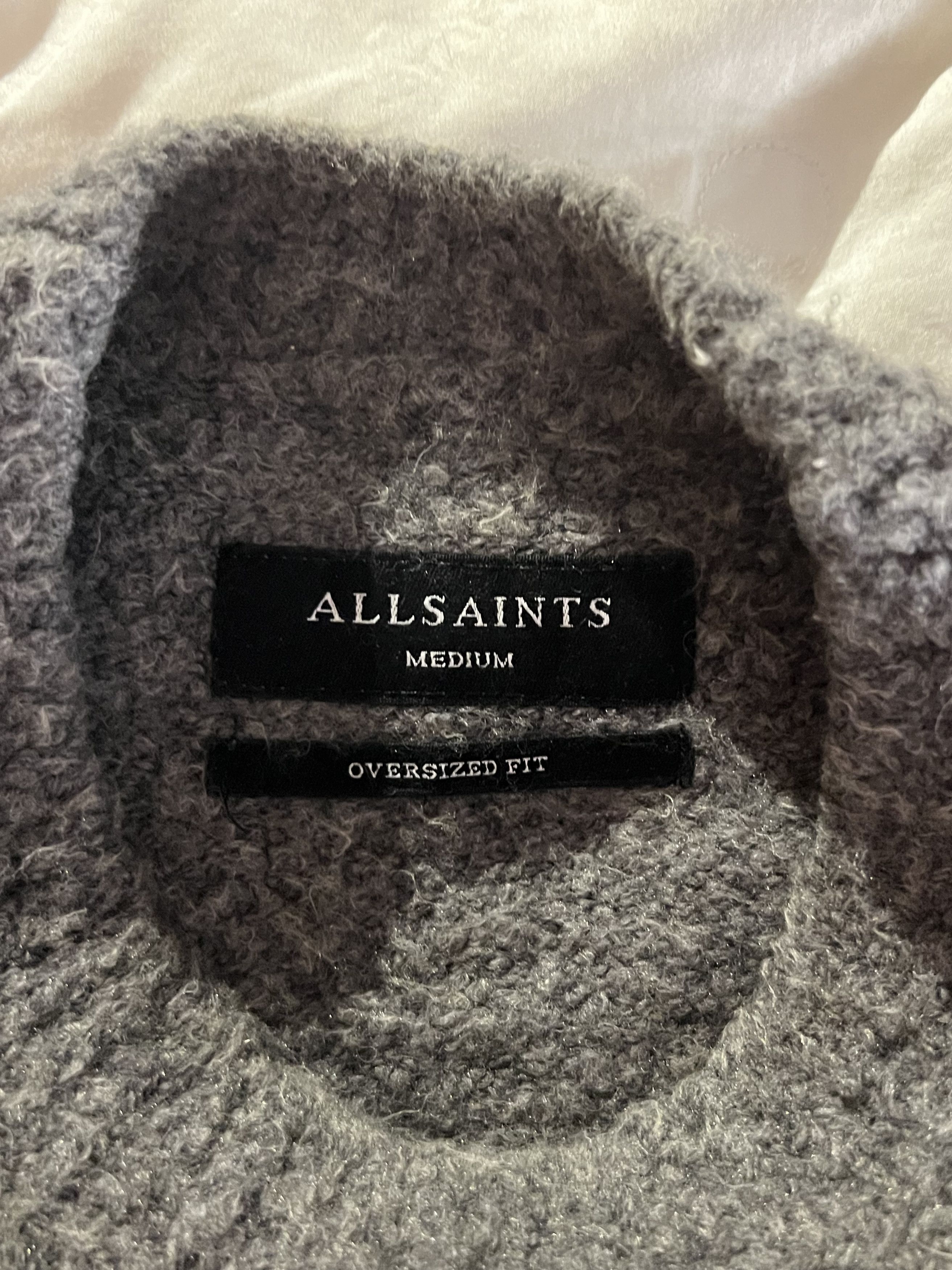 Allsaints Fleece/Mohair Sweater Size US M / EU 48-50 / 2 - 2 Thumbnail