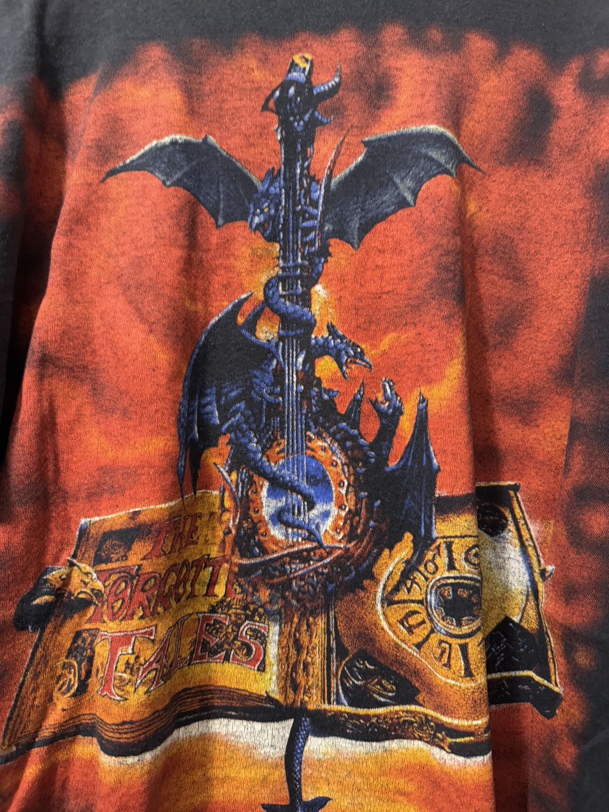 Band Tees × Vintage *RARE* 1998 BLIND GUARDIAN MIRROR BAND TEE METAL FADED 90S Size US XL / EU 56 / 4 - 7 Thumbnail