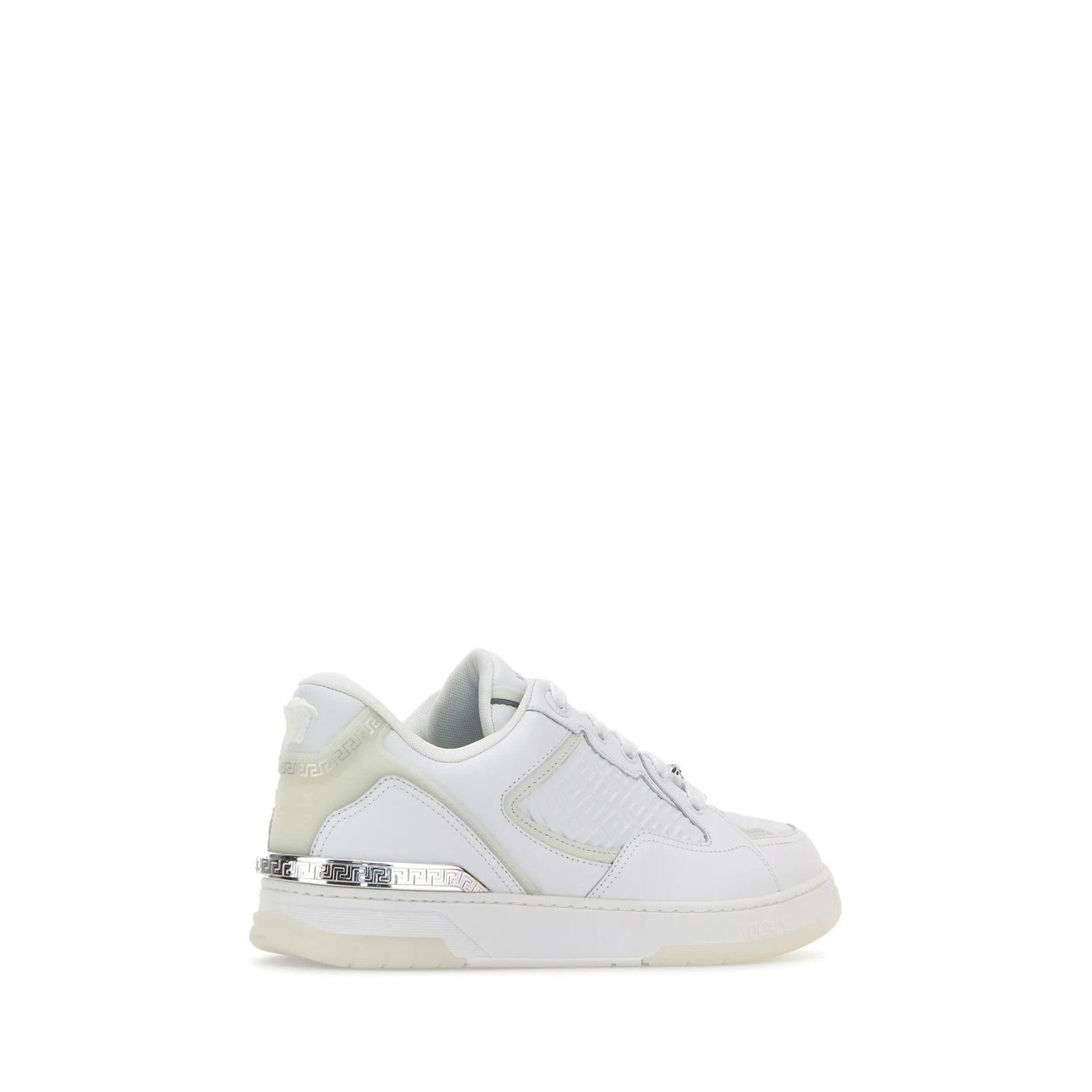 Versace VERSACE White Leather Sneakers New And Authentic (Men's size Size US 9 / EU 42 - 3 Thumbnail