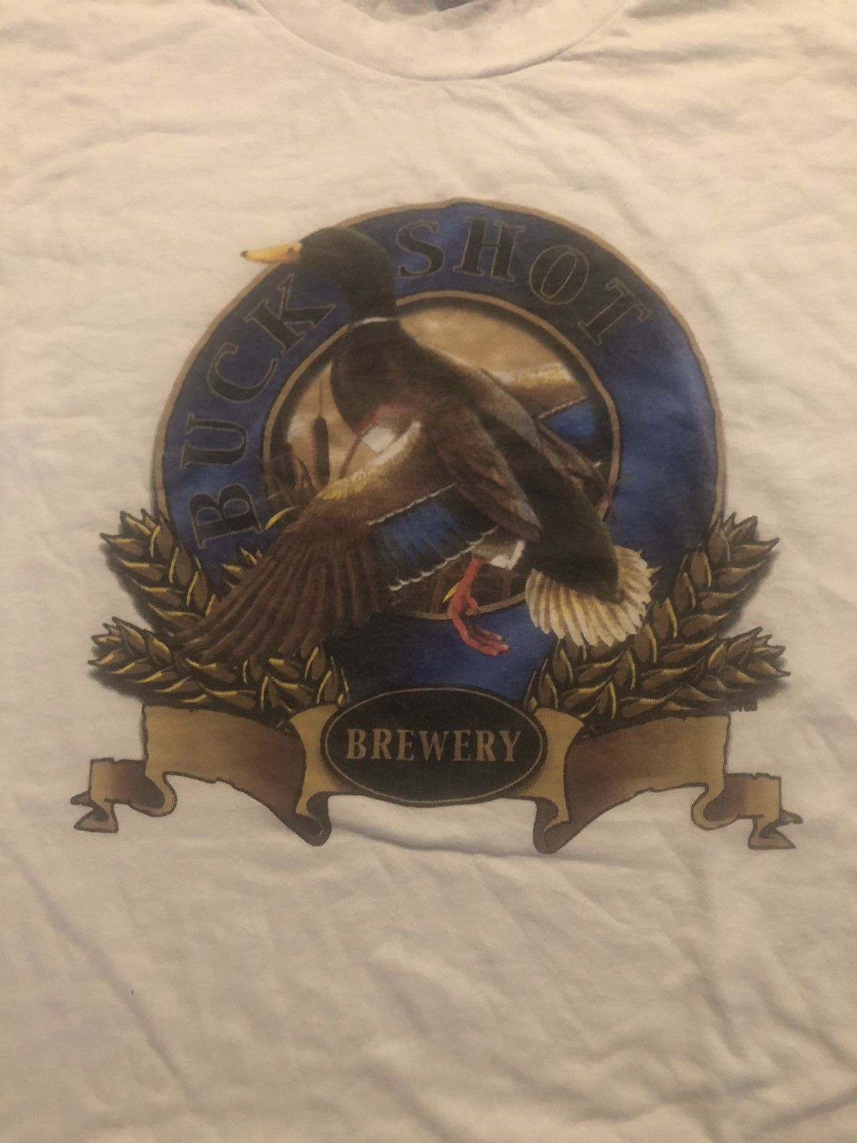 Vintage Vintage 90s Buckshot Brewery T Shirt S/XL Size US XL / EU 56 / 4 - 2 Thumbnail