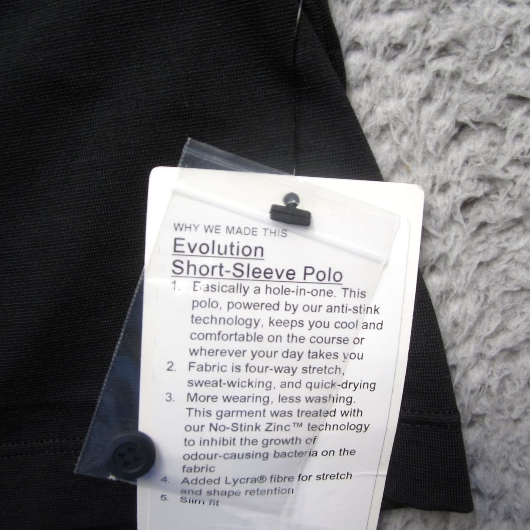 Lululemon Lululemon Evolution Polo Shirt Mens XL Black Short Sleeve Golf Shirt Size US XL / EU 56 / 4 - 3 Thumbnail