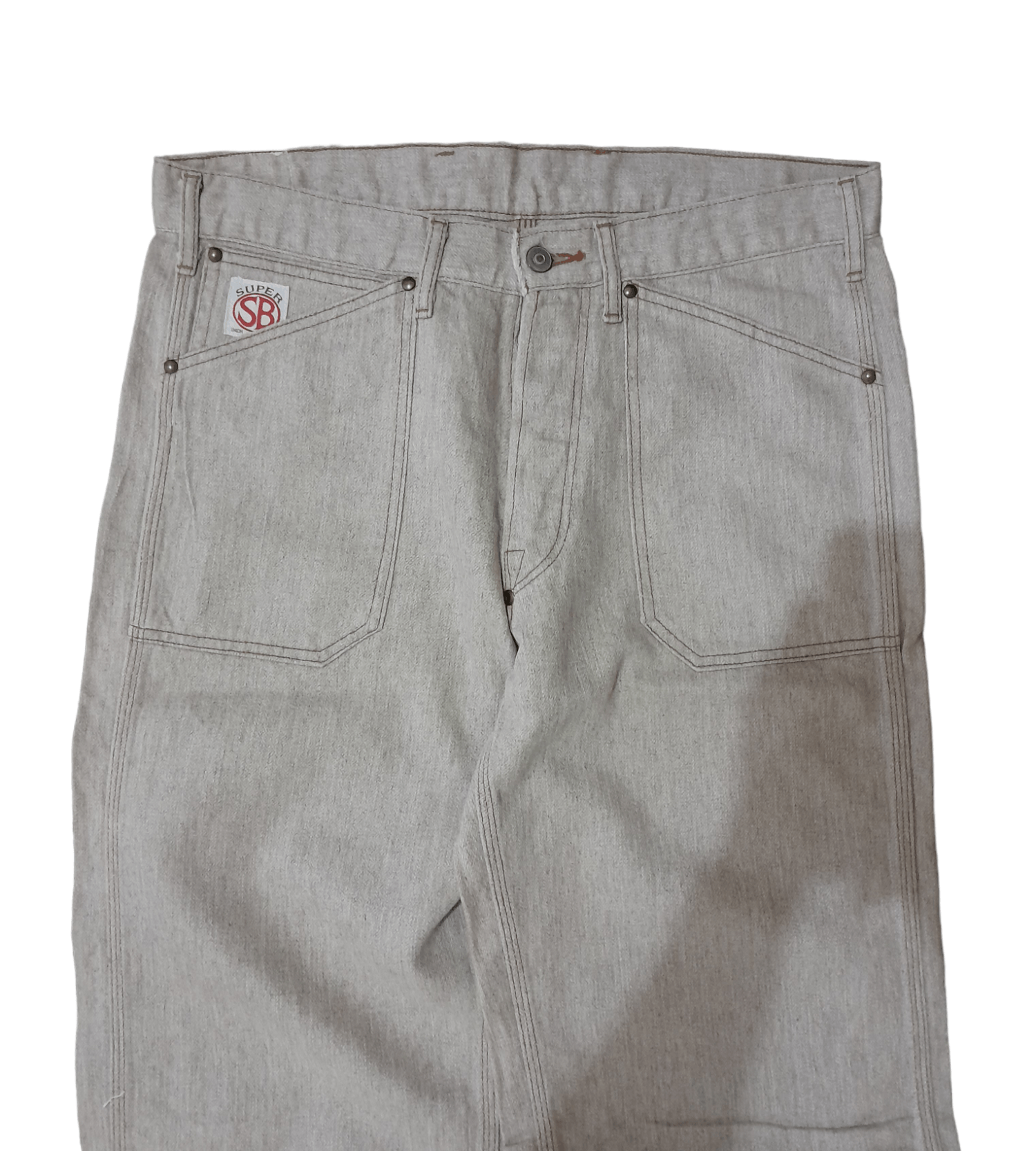 45rpm Stormy Blue laces back work pants Size US 34 / EU 50 - 2 Thumbnail